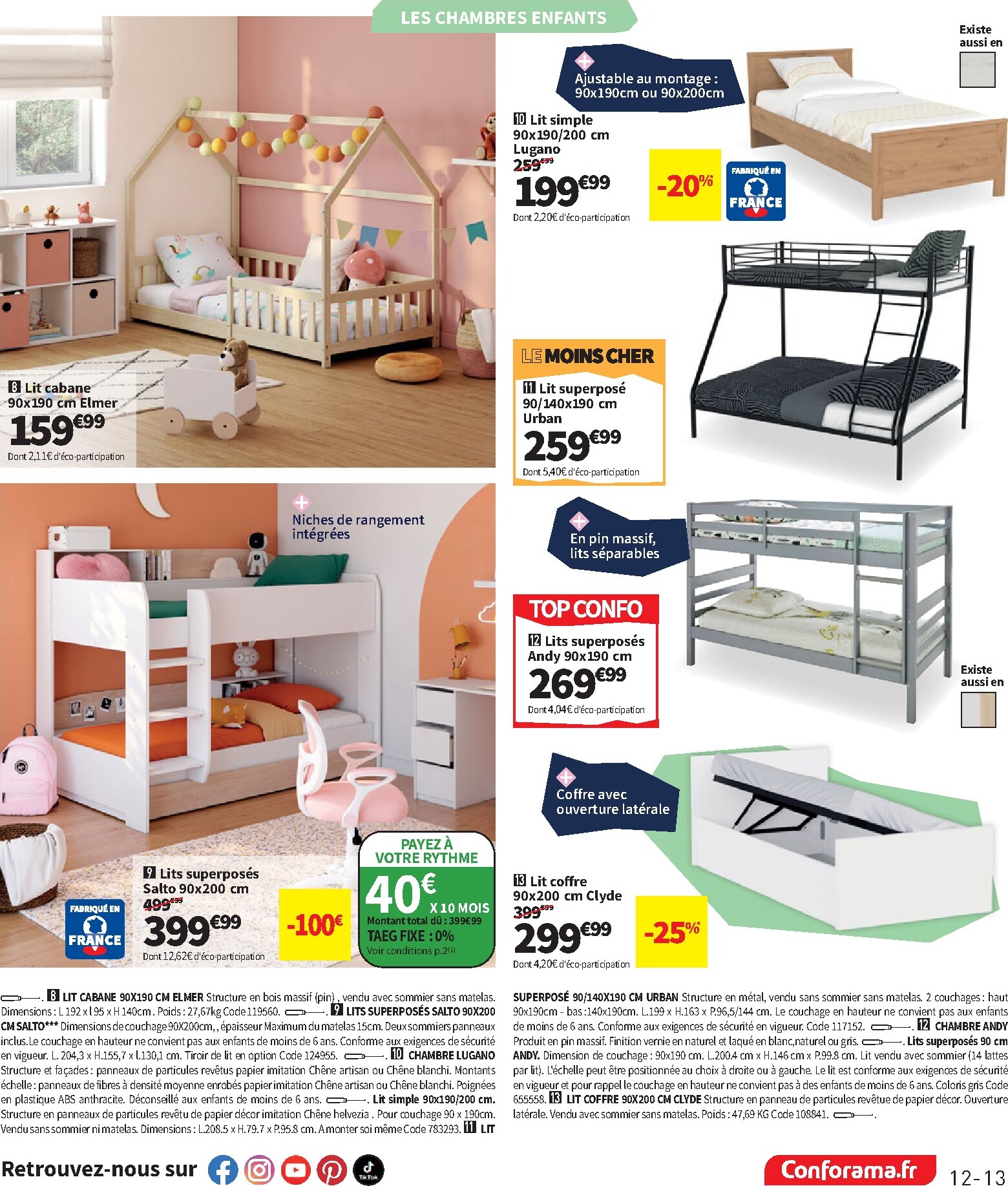 conforama - Current Conforama leaflet valid from du mardi 07/07/2026 to du lundi 03/08/2026 - page: 13