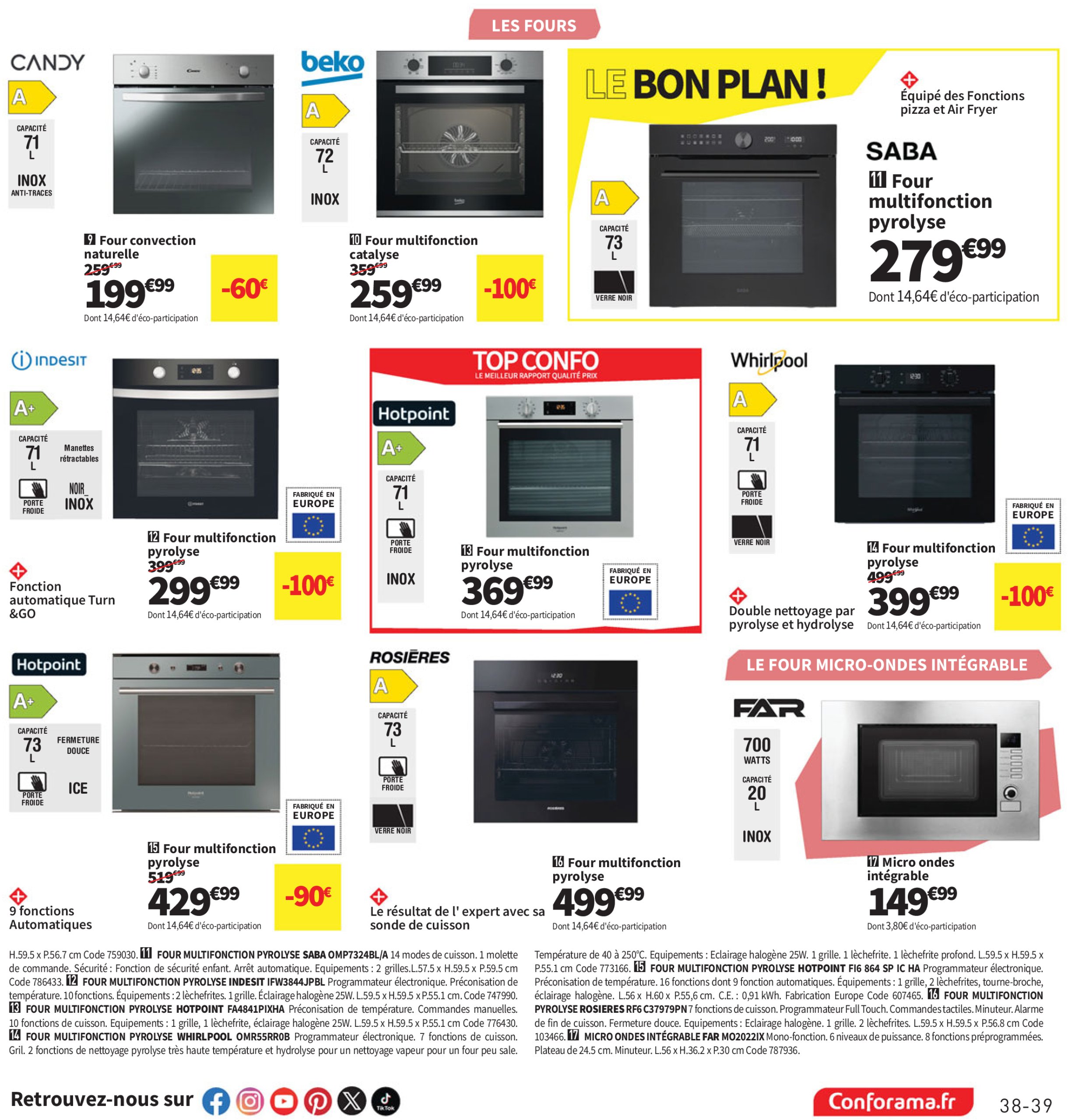 conforama - Catalogue Conforama valable du 10/06 au 07/07 - page: 39