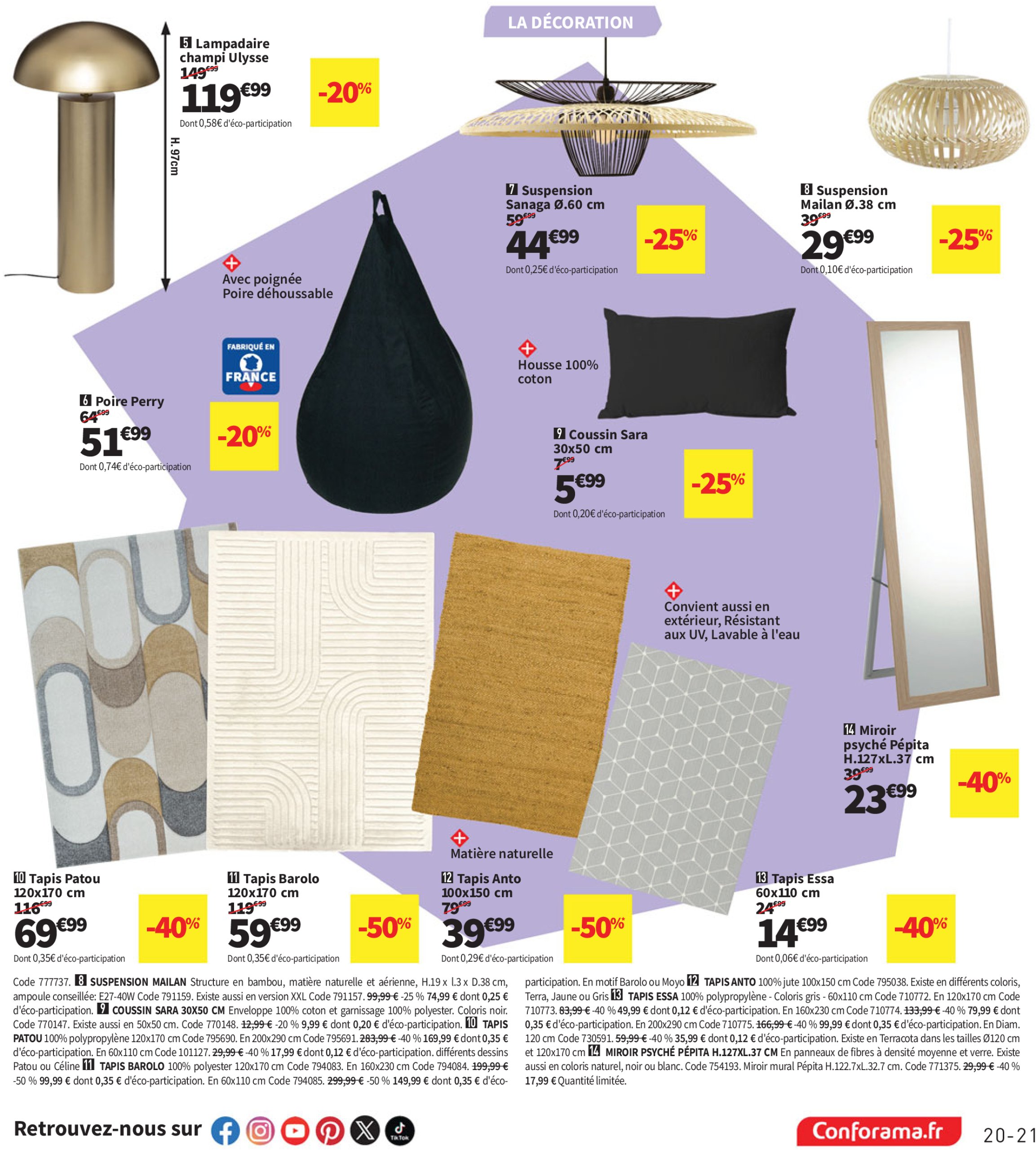 conforama - Catalogue Conforama valable du 10/06 au 07/07 - page: 21