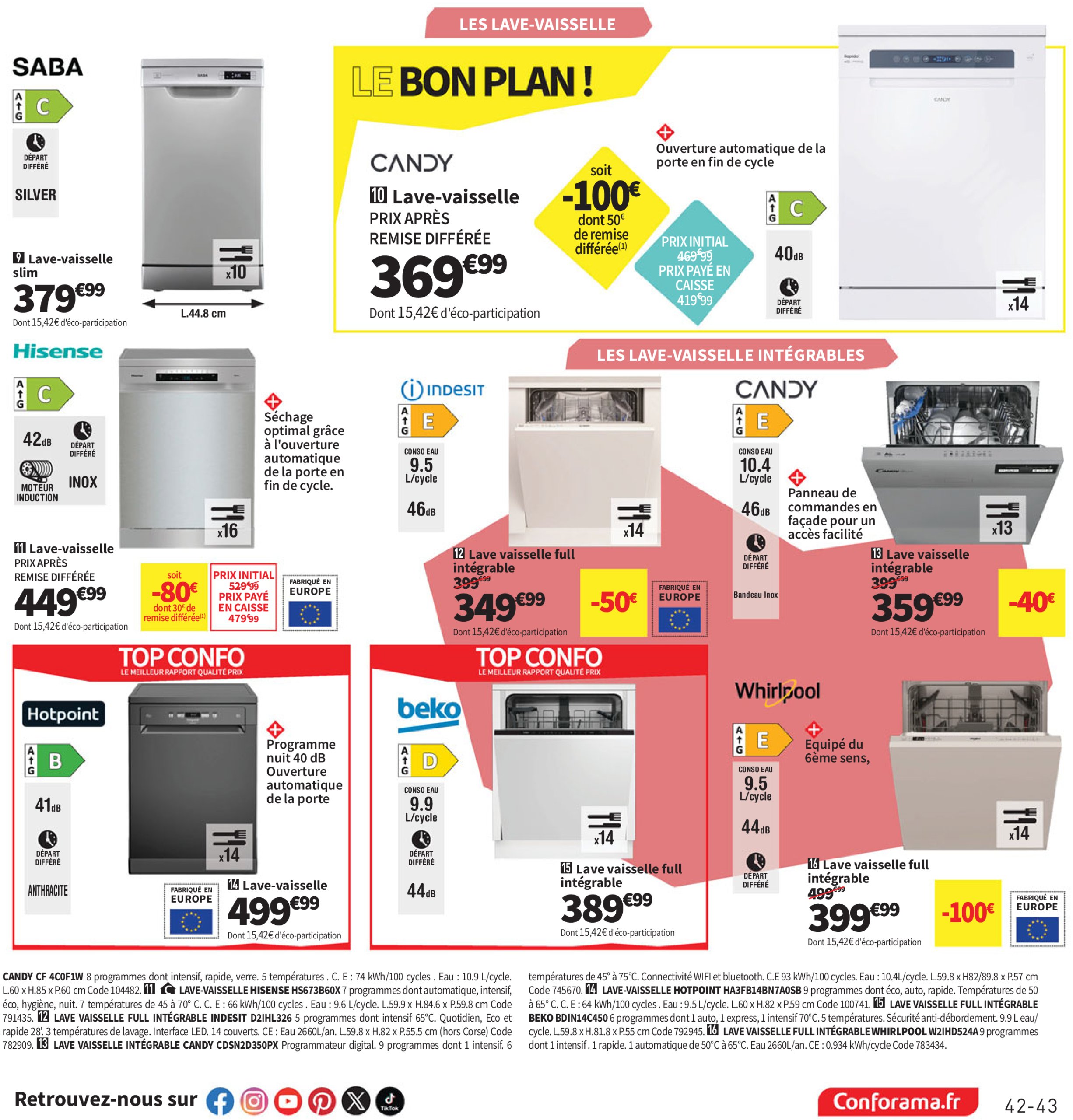 conforama - Catalogue Conforama valable du 10/06 au 07/07 - page: 43