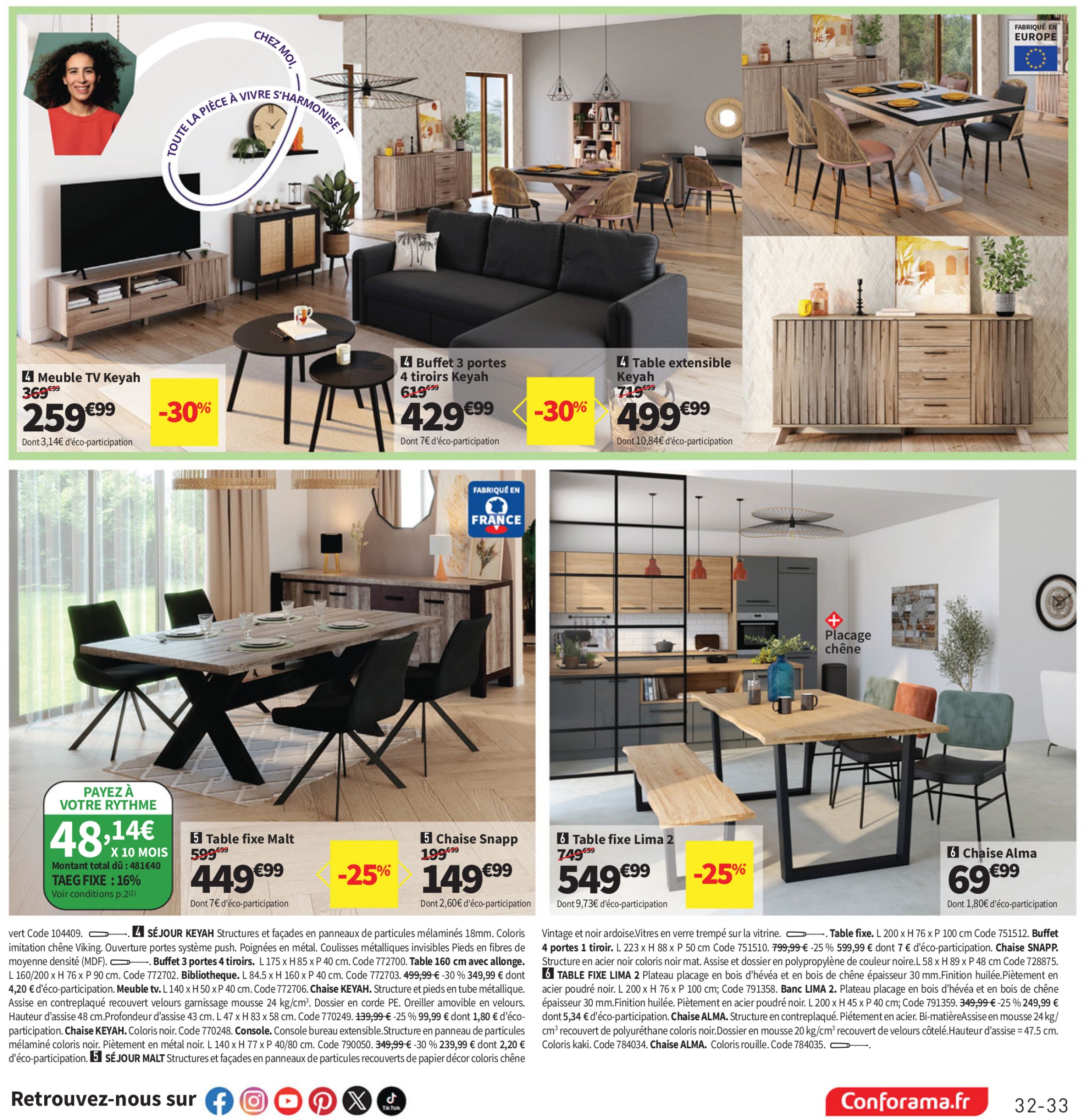 conforama - Catalogue Conforama valable du 10/06 au 07/07 - page: 33
