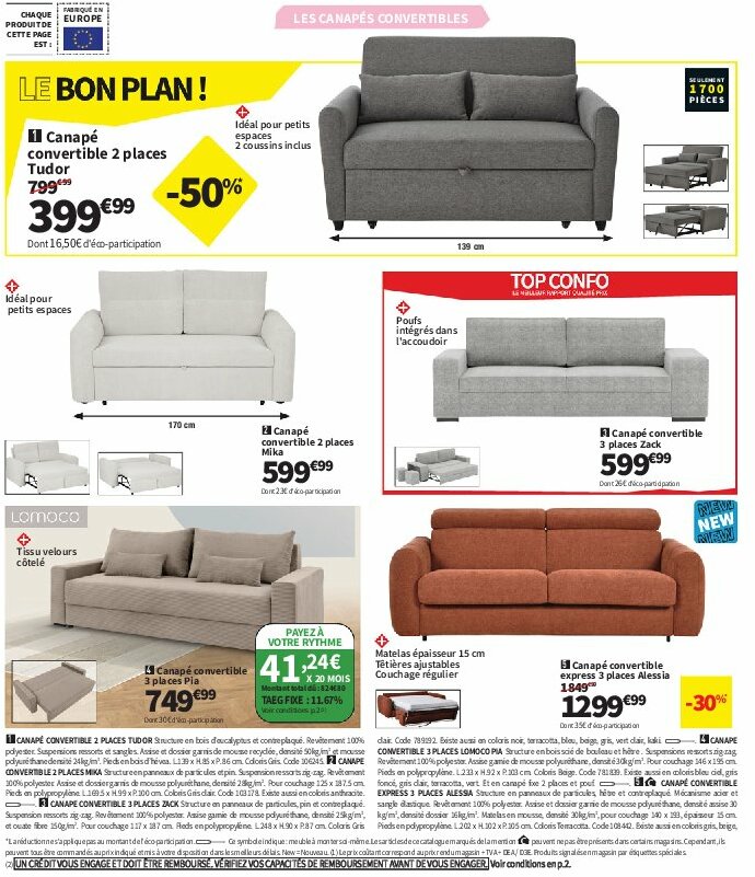 conforama - Catalogue Conforama valable du 29/07 au 25/08 - page: 18