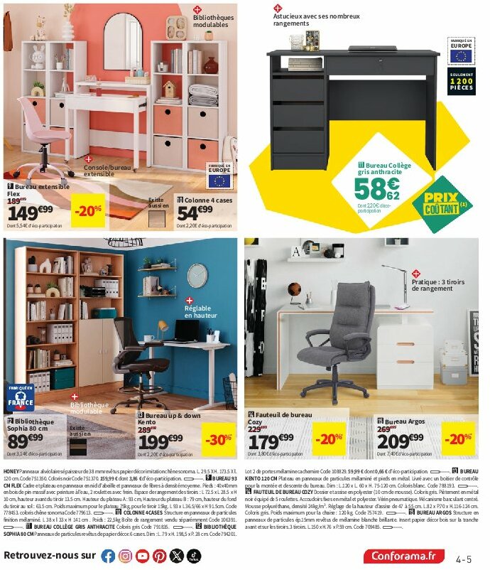 conforama - Catalogue Conforama valable du 29/07 au 25/08 - page: 5