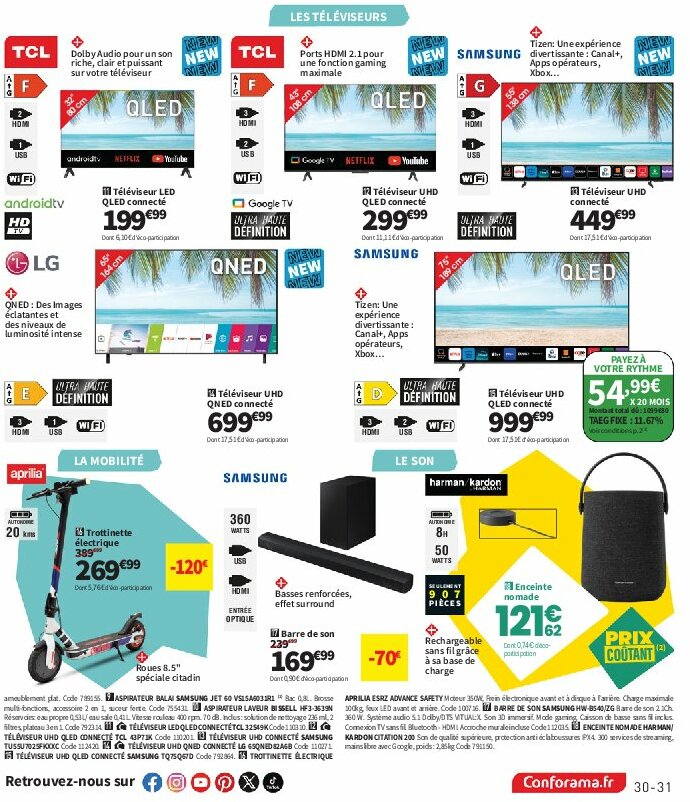 conforama - Catalogue Conforama valable du 29/07 au 25/08 - page: 31