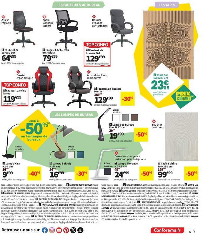 conforama - Catalogue Conforama valable du 29/07 au 25/08 - page: 7