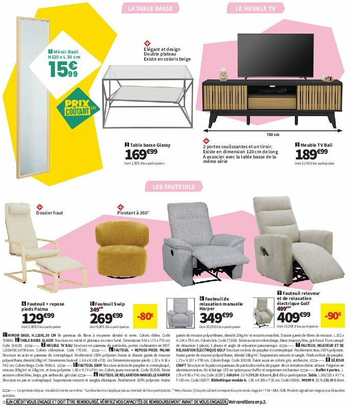 conforama - Catalogue Conforama valable du 29/07 au 25/08 - page: 20