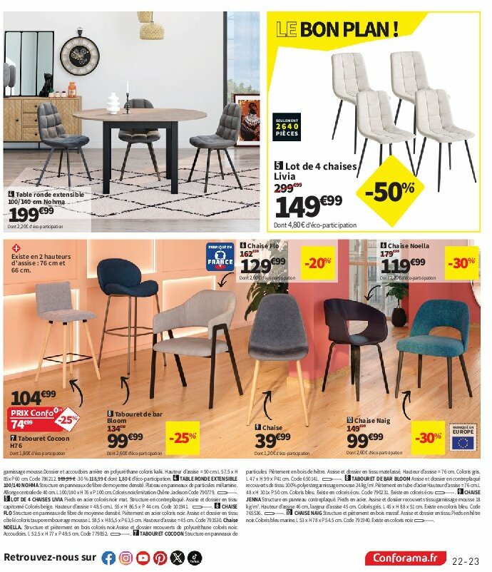 conforama - Catalogue Conforama valable du 29/07 au 25/08 - page: 23