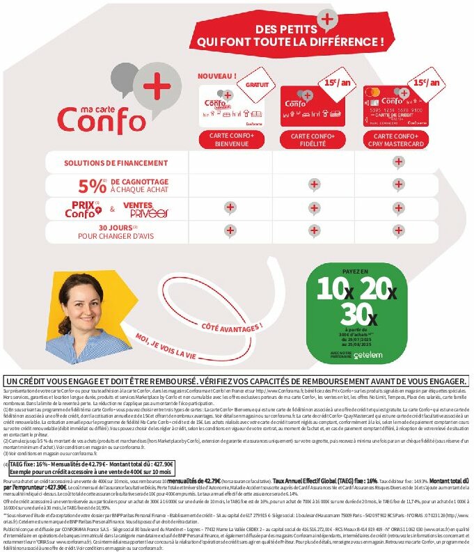 conforama - Catalogue Conforama valable du 29/07 au 25/08 - page: 2