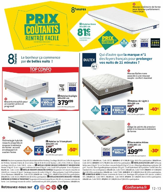 conforama - Catalogue Conforama valable du 29/07 au 25/08 - page: 13
