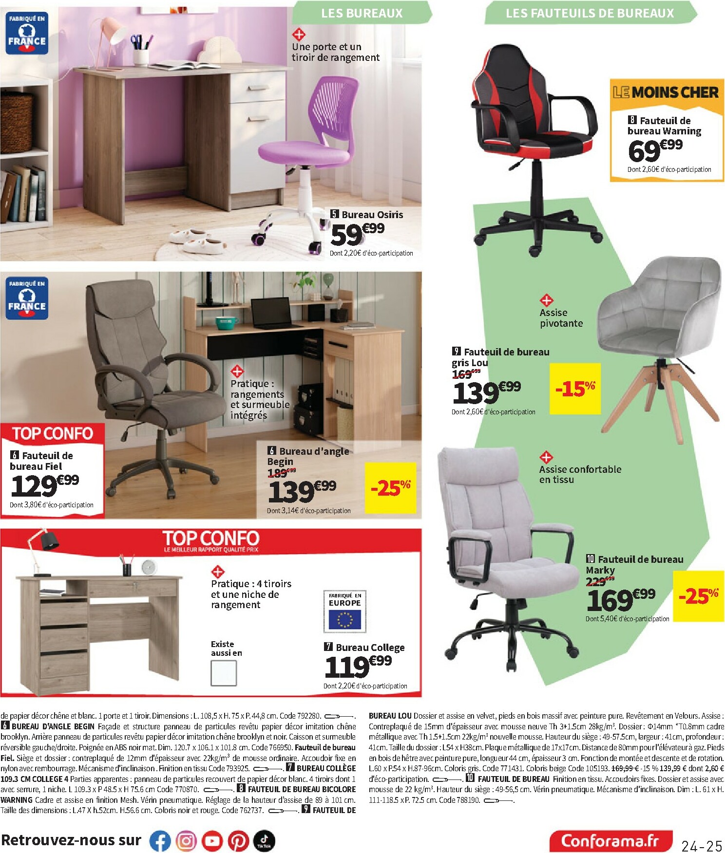 conforama - Catalogue Conforama valable du 30/09 au 27/10 - page: 25