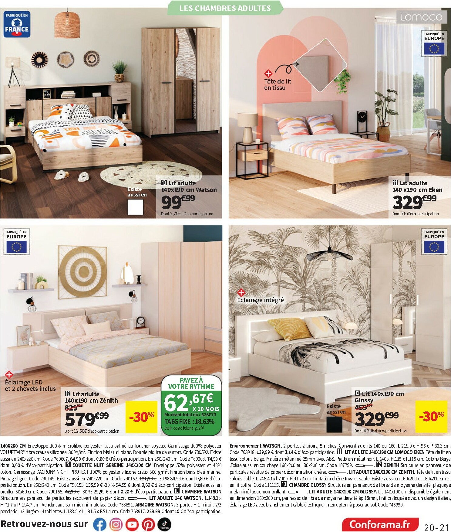 conforama - Catalogue Conforama valable du 30/09 au 27/10 - page: 21