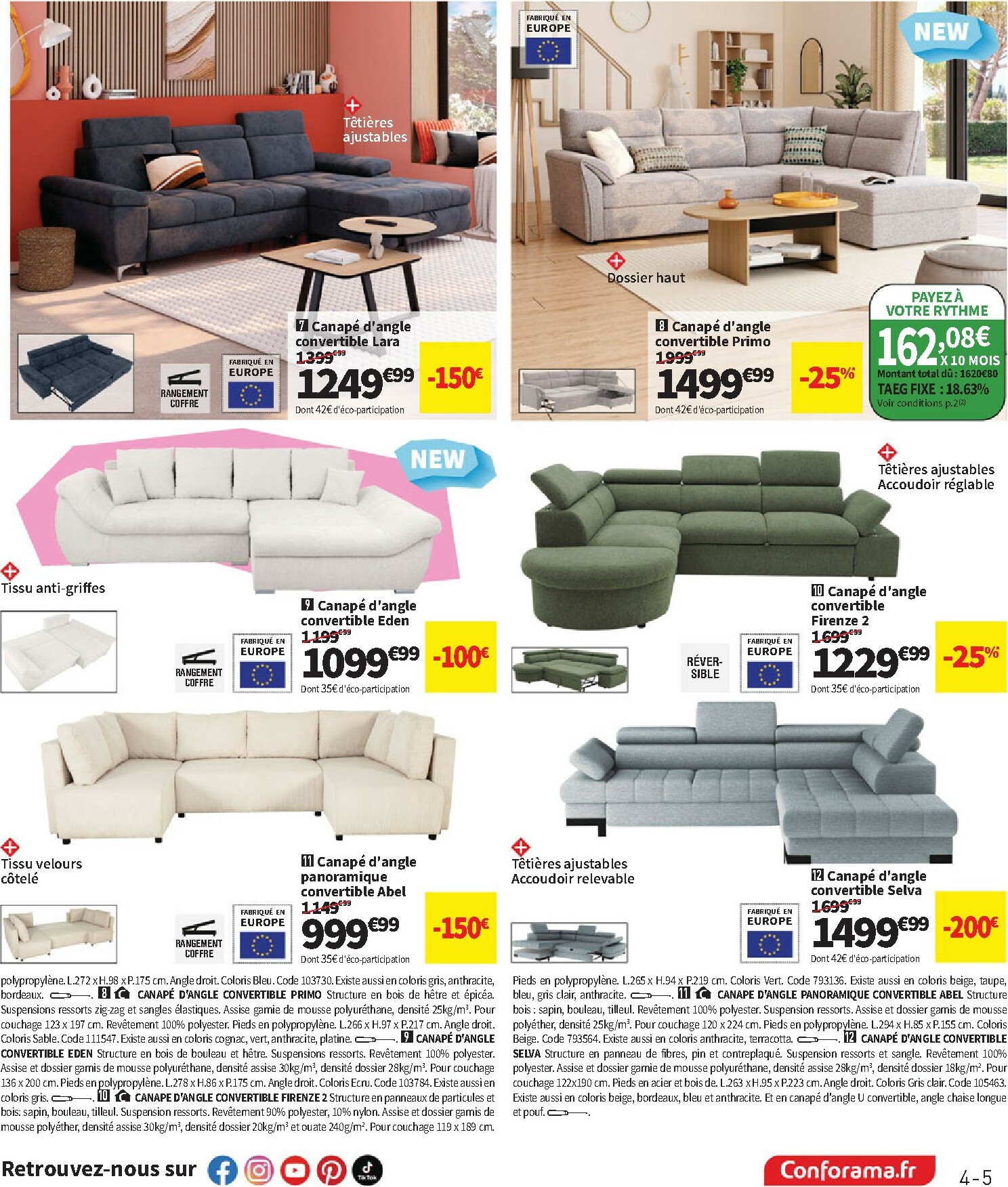 conforama - Catalogue Conforama valable du 30/09 au 27/10 - page: 5