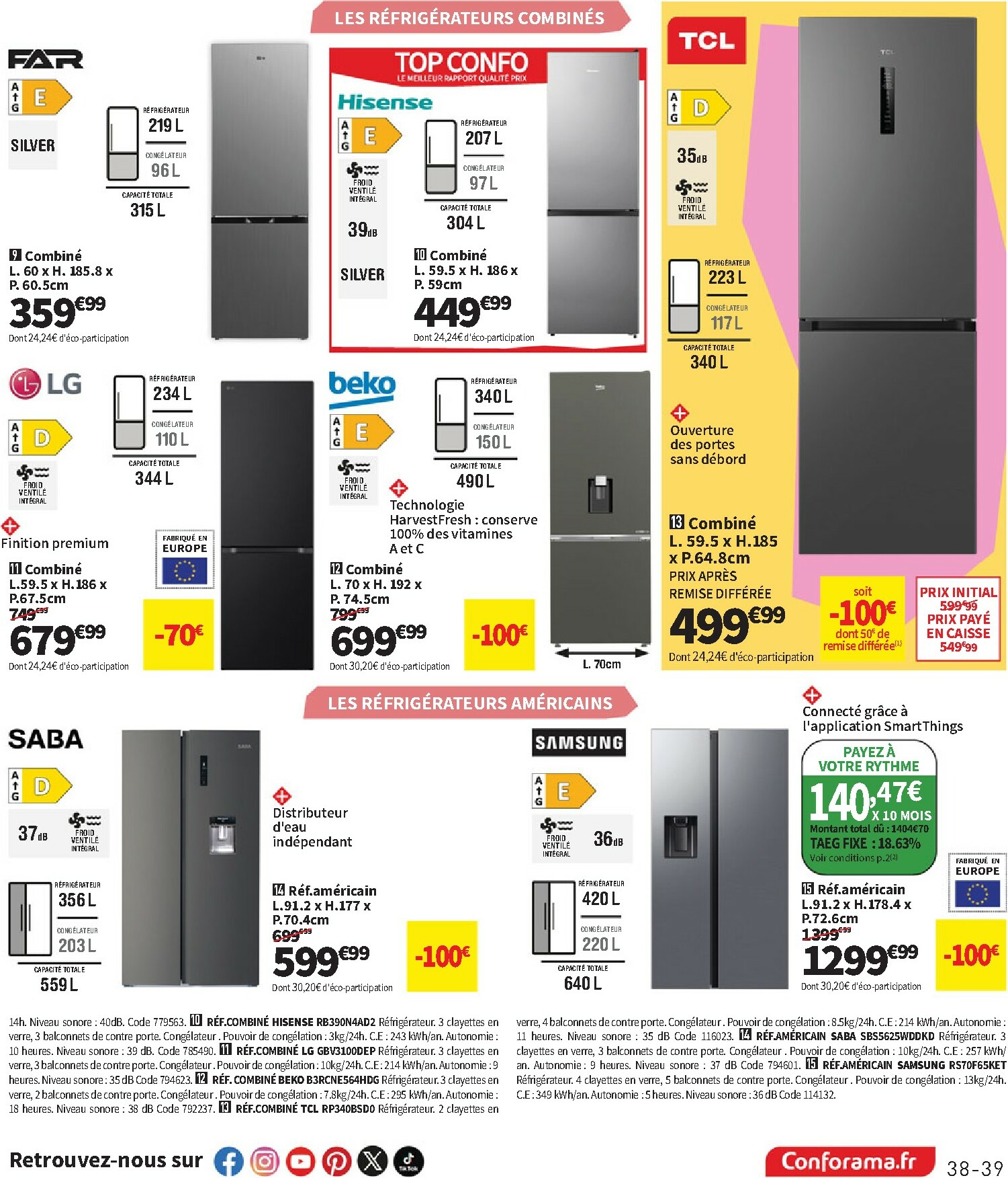 conforama - Catalogue Conforama valable du 30/09 au 27/10 - page: 39