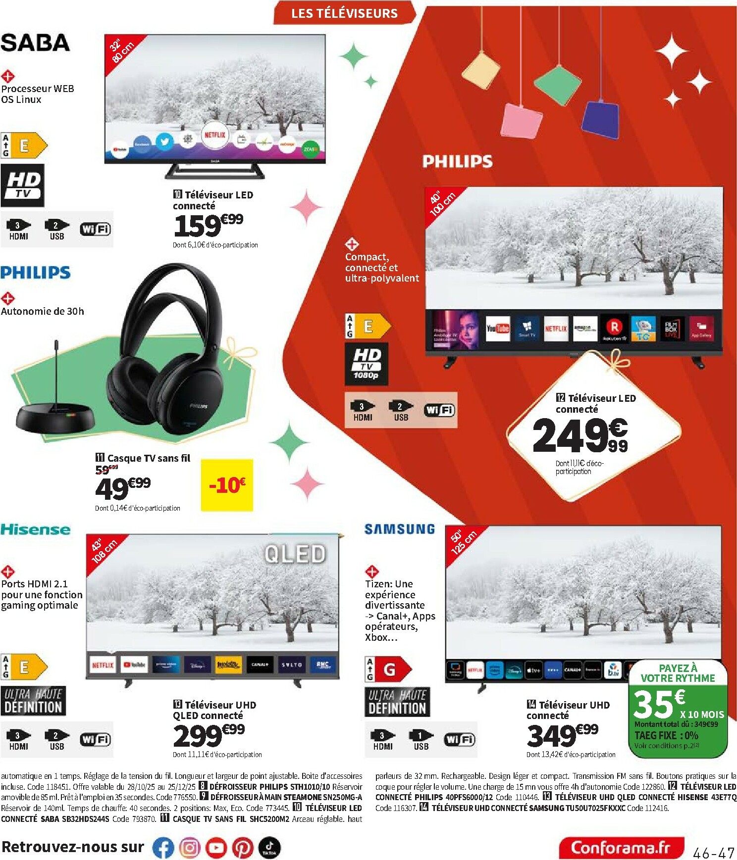conforama - Catalogue Conforama - Los Promos valable du 02/12 au 25/12 - page: 47