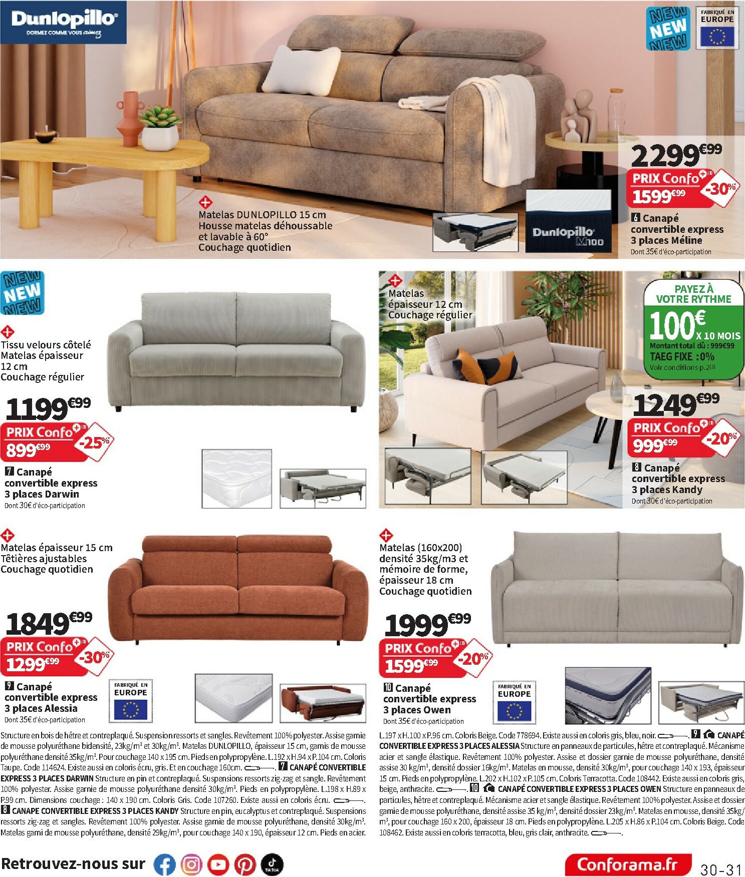 conforama - Catalogue Conforama valable du 23/12 au 26/01 - page: 31