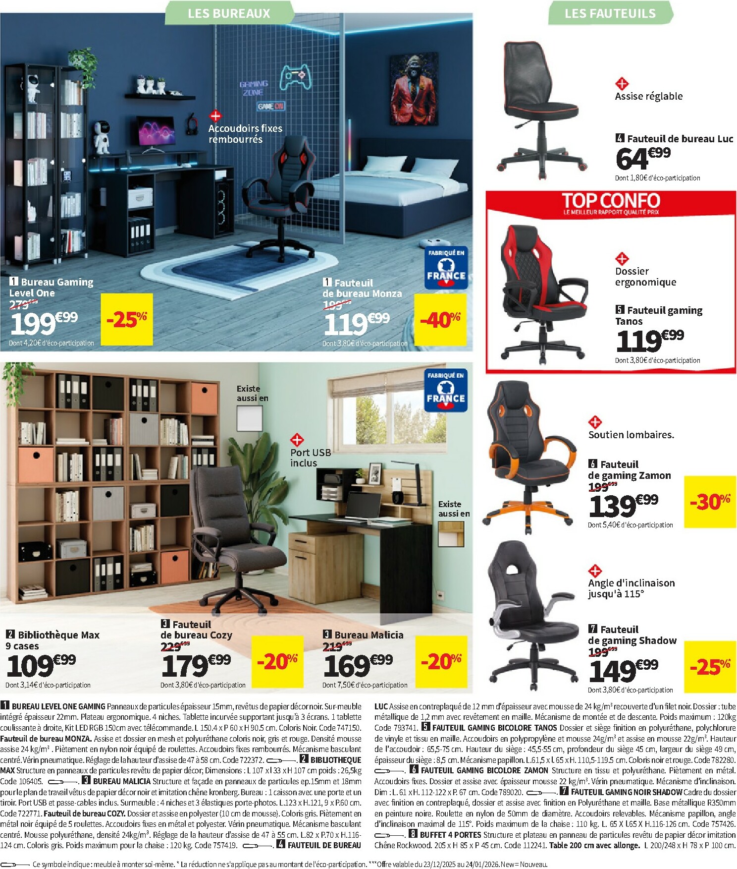 conforama - Catalogue Conforama valable du 23/12 au 26/01 - page: 24