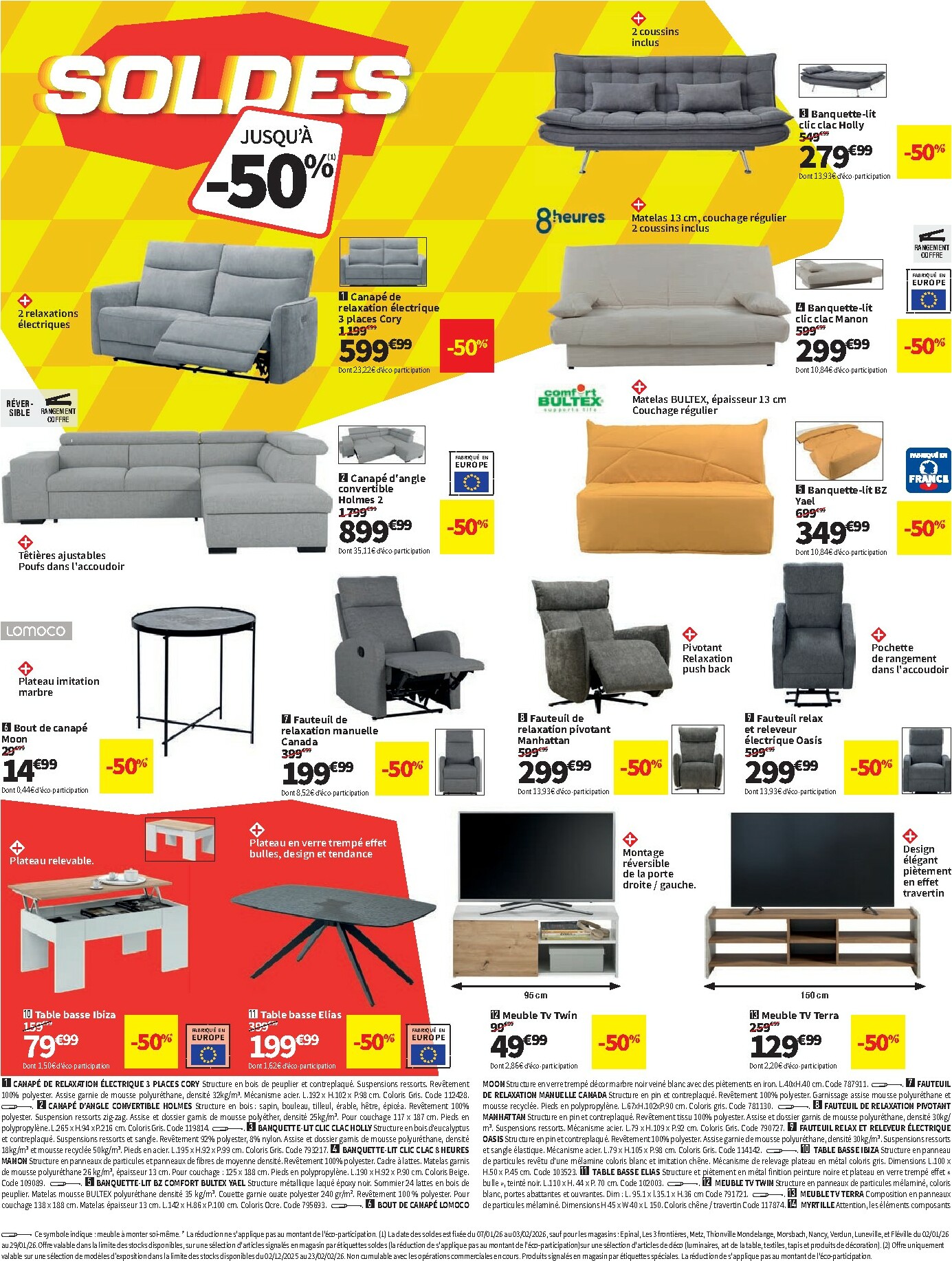 conforama - Catalogue Conforama - Soldes valable du 07/01 au 03/02 - page: 2
