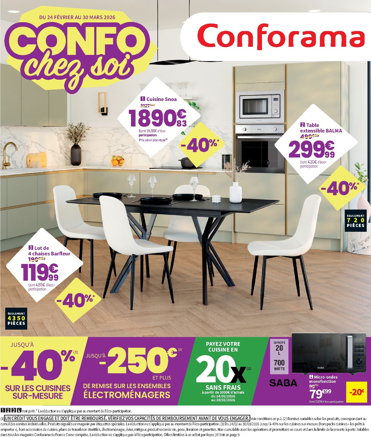 conforama - Catalogue Conforama valable du 24/02/2026 au 30/03/2026
