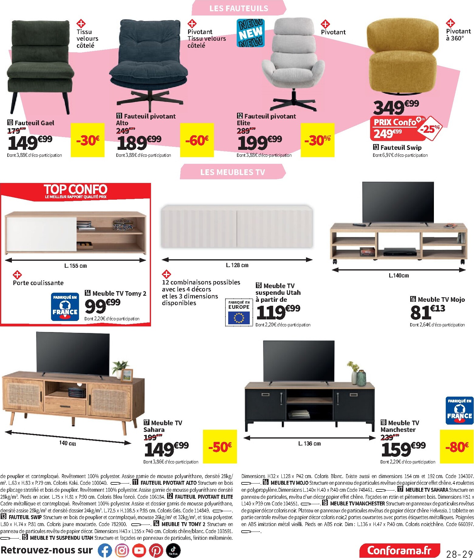 conforama - Catalogue Conforama valable du 24/02/2026 au 30/03/2026 - page: 29