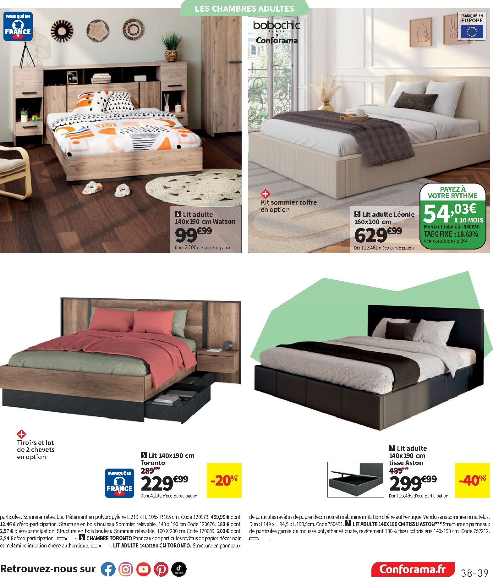 conforama - Catalogue Conforama valable du 24/02/2026 au 30/03/2026 - page: 39