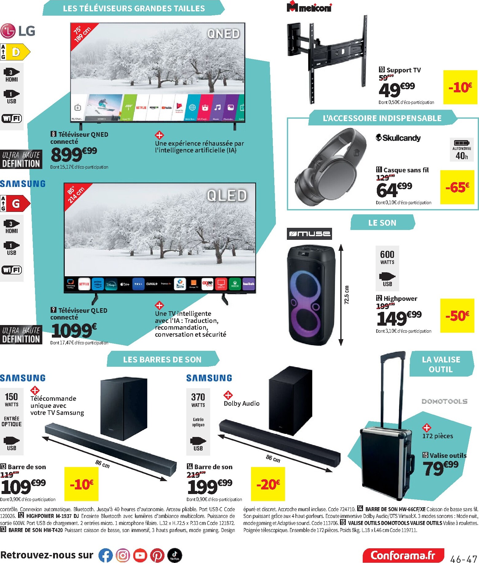 conforama - Catalogue Conforama valable du 24/02/2026 au 30/03/2026 - page: 47