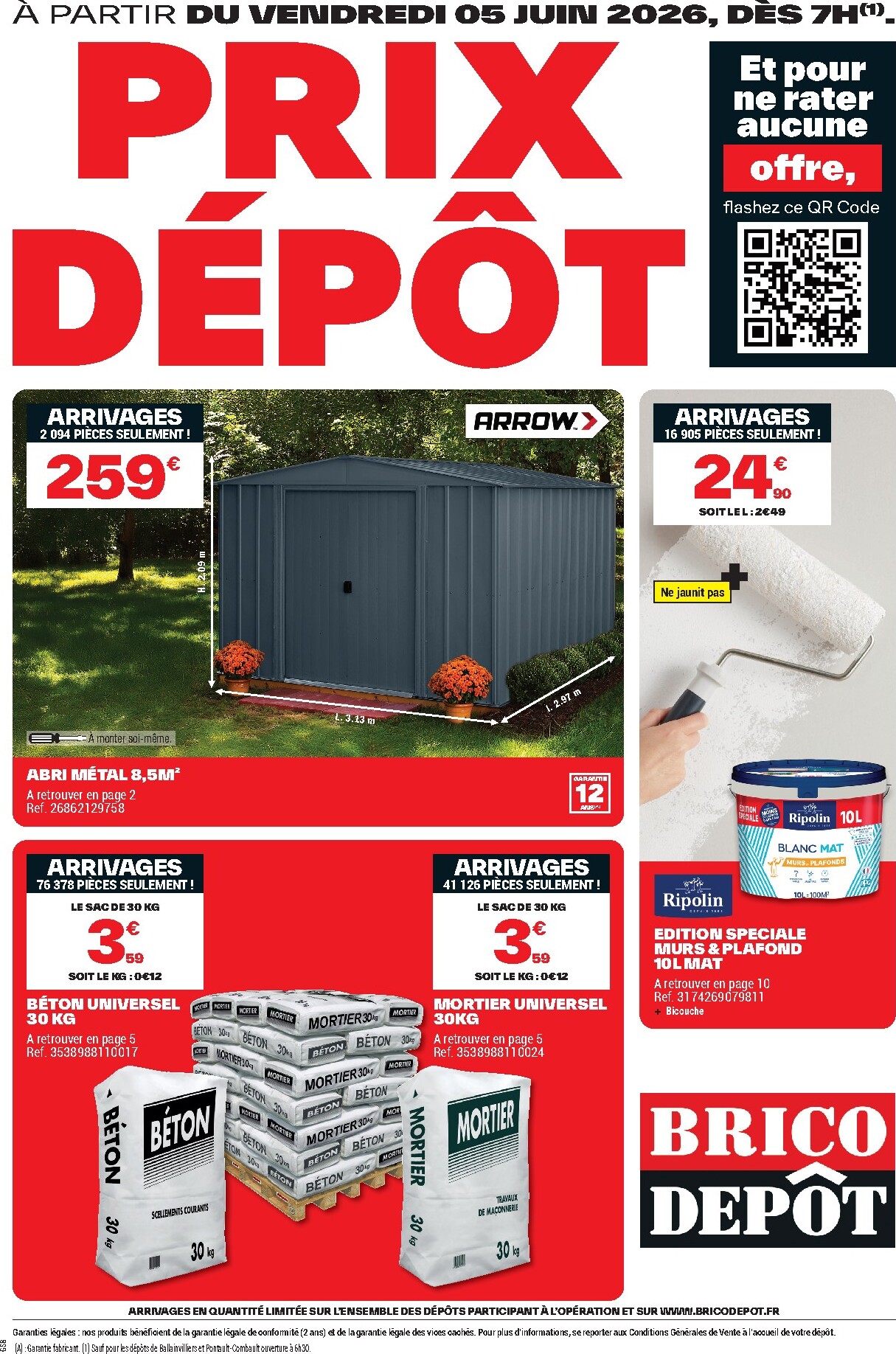 brico-depot - Current Brico Dépôt leaflet valid from du vendredi 05/06/2026 to de jeudi 18/06/2026
