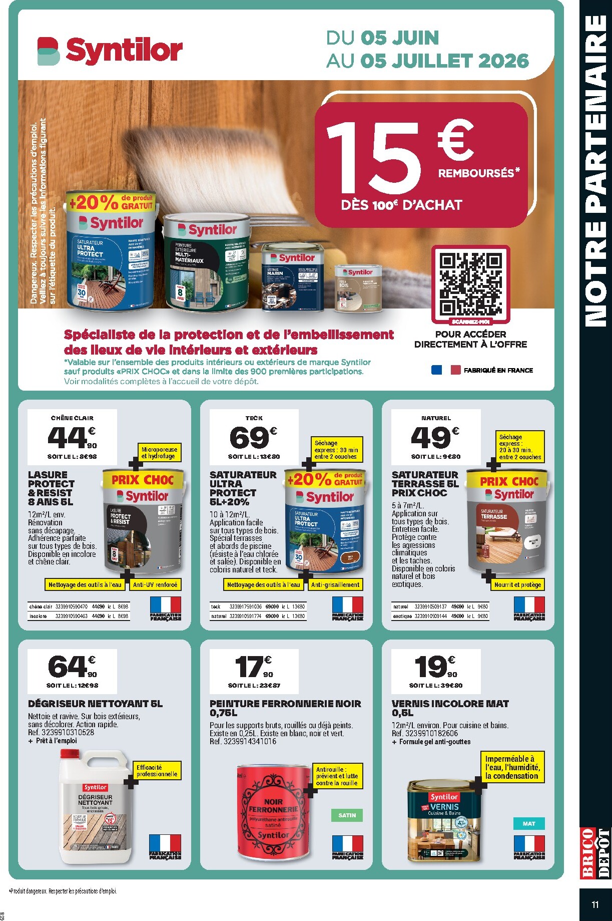 brico-depot - Current Brico Dépôt leaflet valid from du vendredi 05/06/2026 to de jeudi 18/06/2026 - page: 11