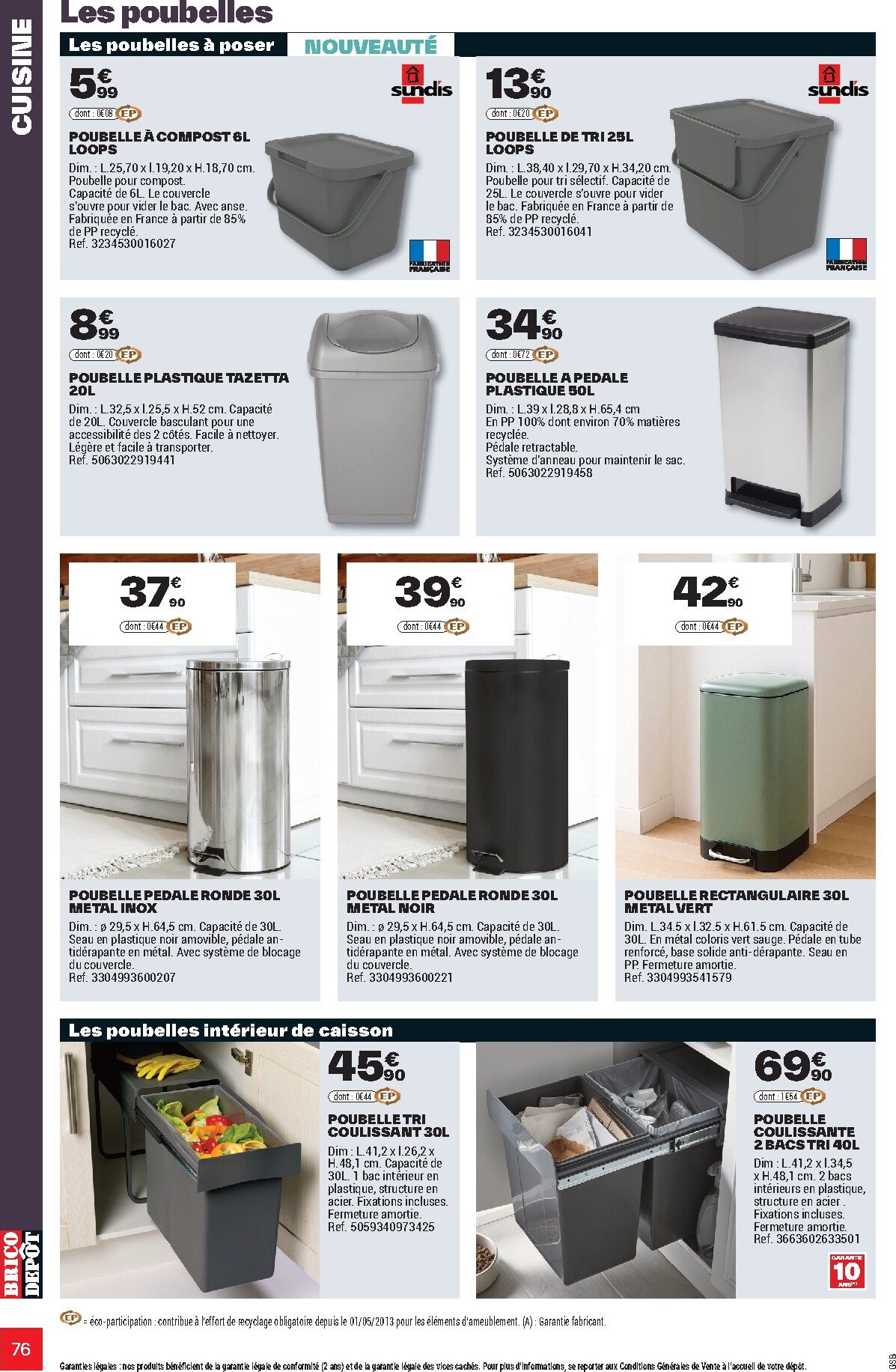 brico-depot - Current Brico Dépôt - L'Officiel du Bricolage leaflet valid from du mercredi 17/06/2026 to du dimanche 19/07/2026 - page: 76