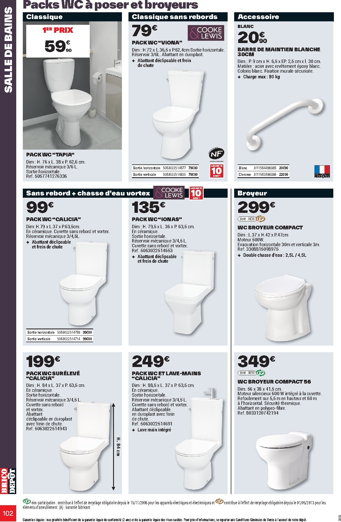 brico-depot - Current Brico Dépôt - L'Officiel du Bricolage leaflet valid from du mercredi 17/06/2026 to du dimanche 19/07/2026 - page: 102