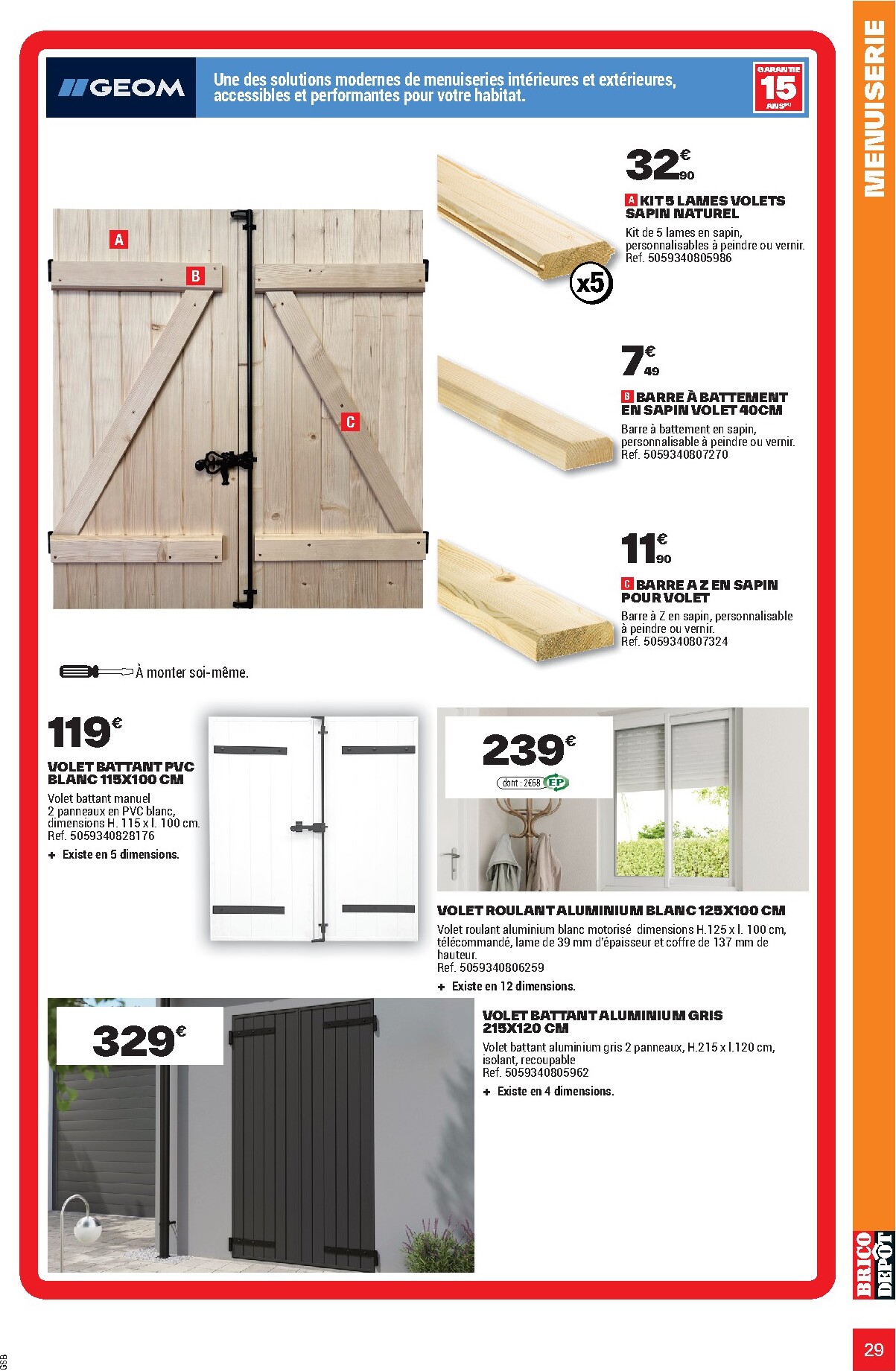 brico-depot - Current Brico Dépôt - L'Officiel du Bricolage leaflet valid from du mercredi 17/06/2026 to du dimanche 19/07/2026 - page: 29