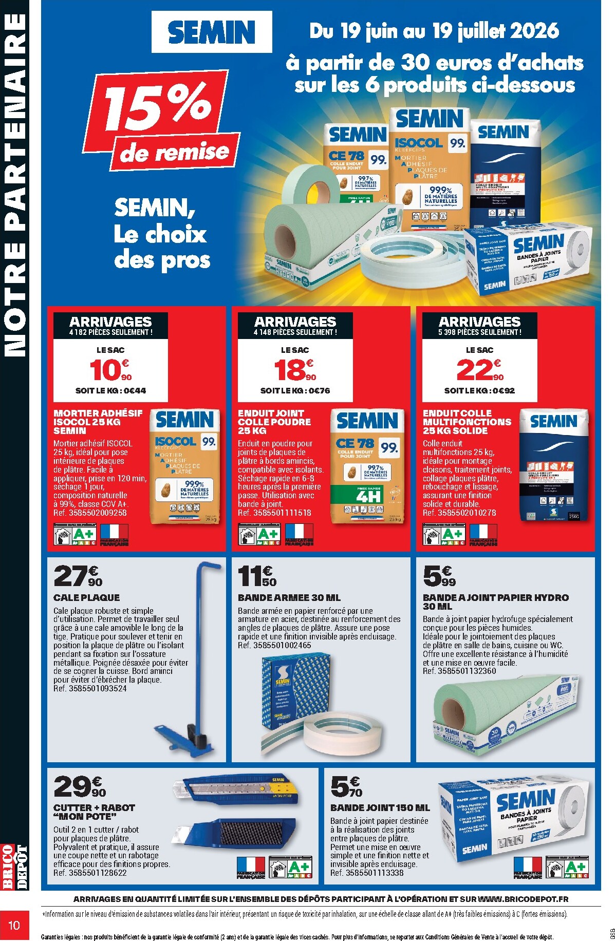 brico-depot - Current Brico Dépôt - L'Officiel du Bricolage leaflet valid from du mercredi 17/06/2026 to du dimanche 19/07/2026 - page: 10