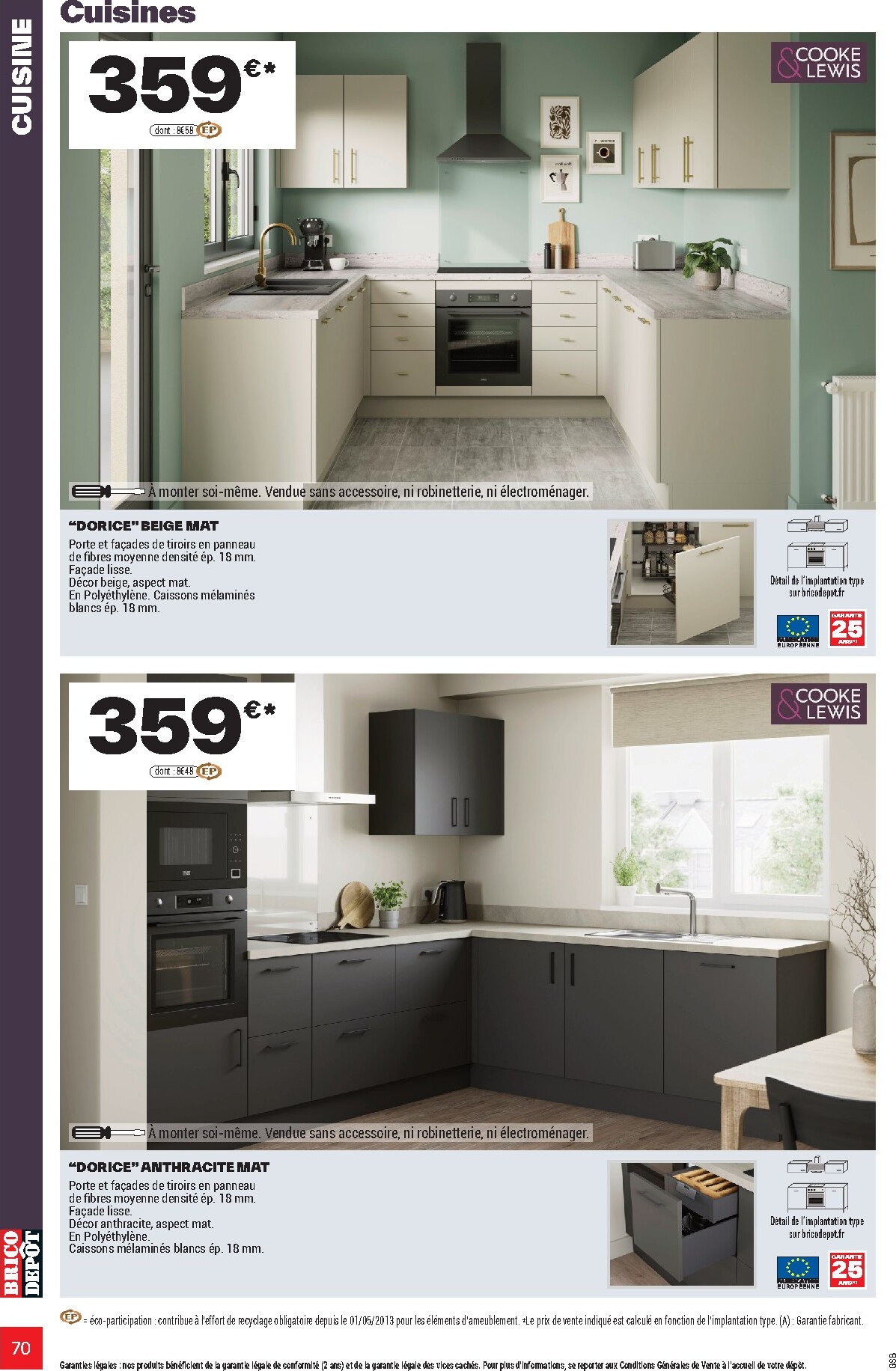 brico-depot - Current Brico Dépôt - L'Officiel du Bricolage leaflet valid from du mercredi 17/06/2026 to du dimanche 19/07/2026 - page: 70