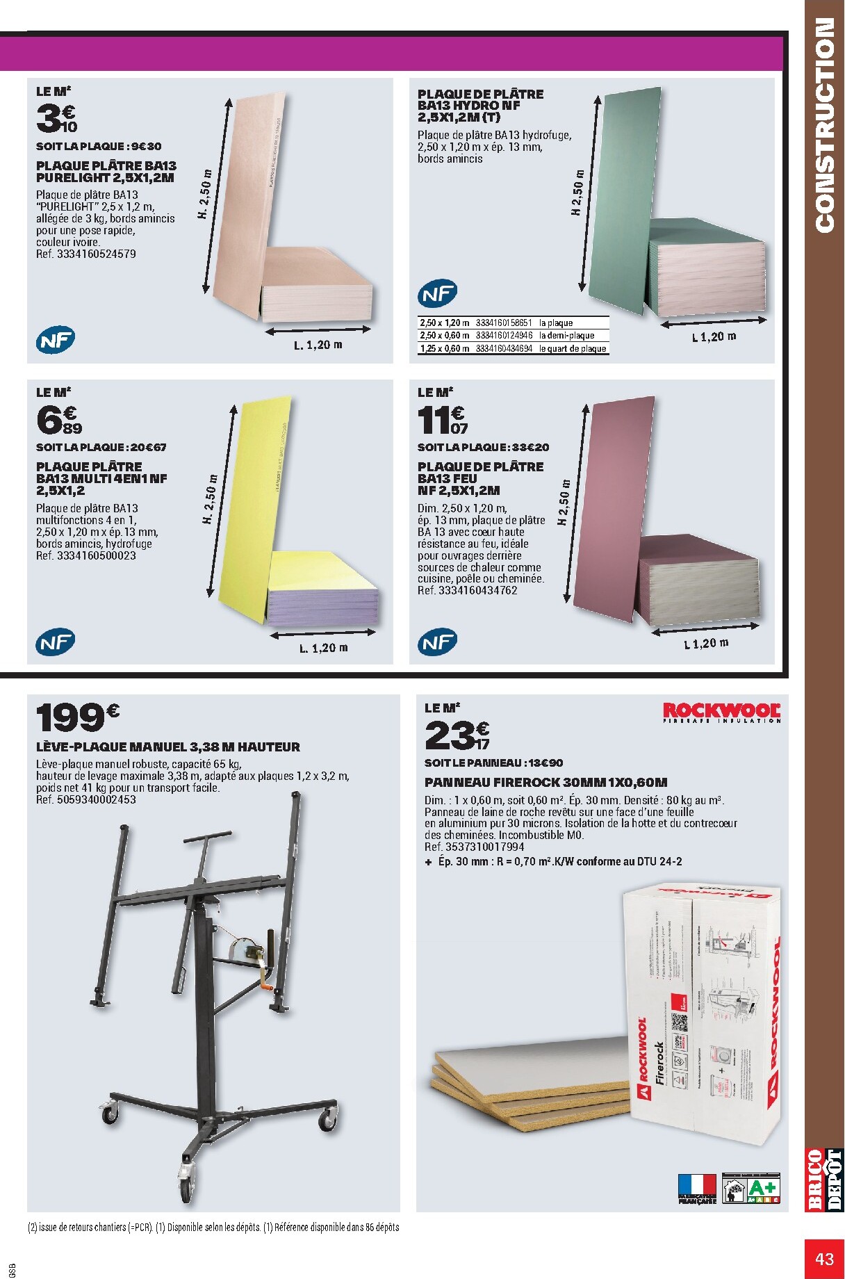 brico-depot - Current Brico Dépôt - L'Officiel du Bricolage leaflet valid from du mercredi 17/06/2026 to du dimanche 19/07/2026 - page: 43