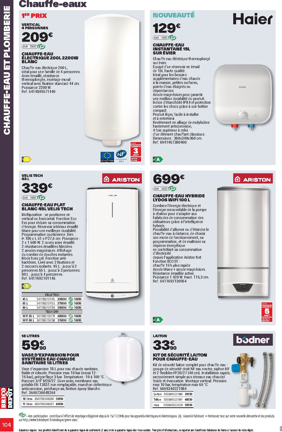 brico-depot - Current Brico Dépôt - L'Officiel du Bricolage leaflet valid from du mercredi 17/06/2026 to du dimanche 19/07/2026 - page: 104
