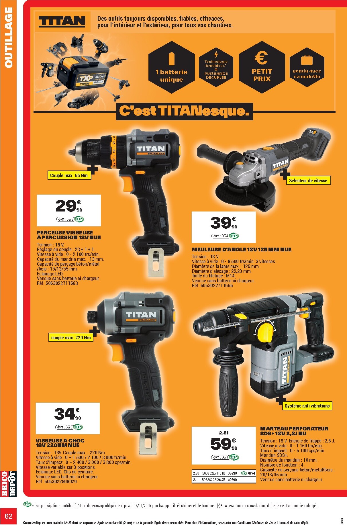 brico-depot - Current Brico Dépôt - L'Officiel du Bricolage leaflet valid from du mercredi 17/06/2026 to du dimanche 19/07/2026 - page: 62