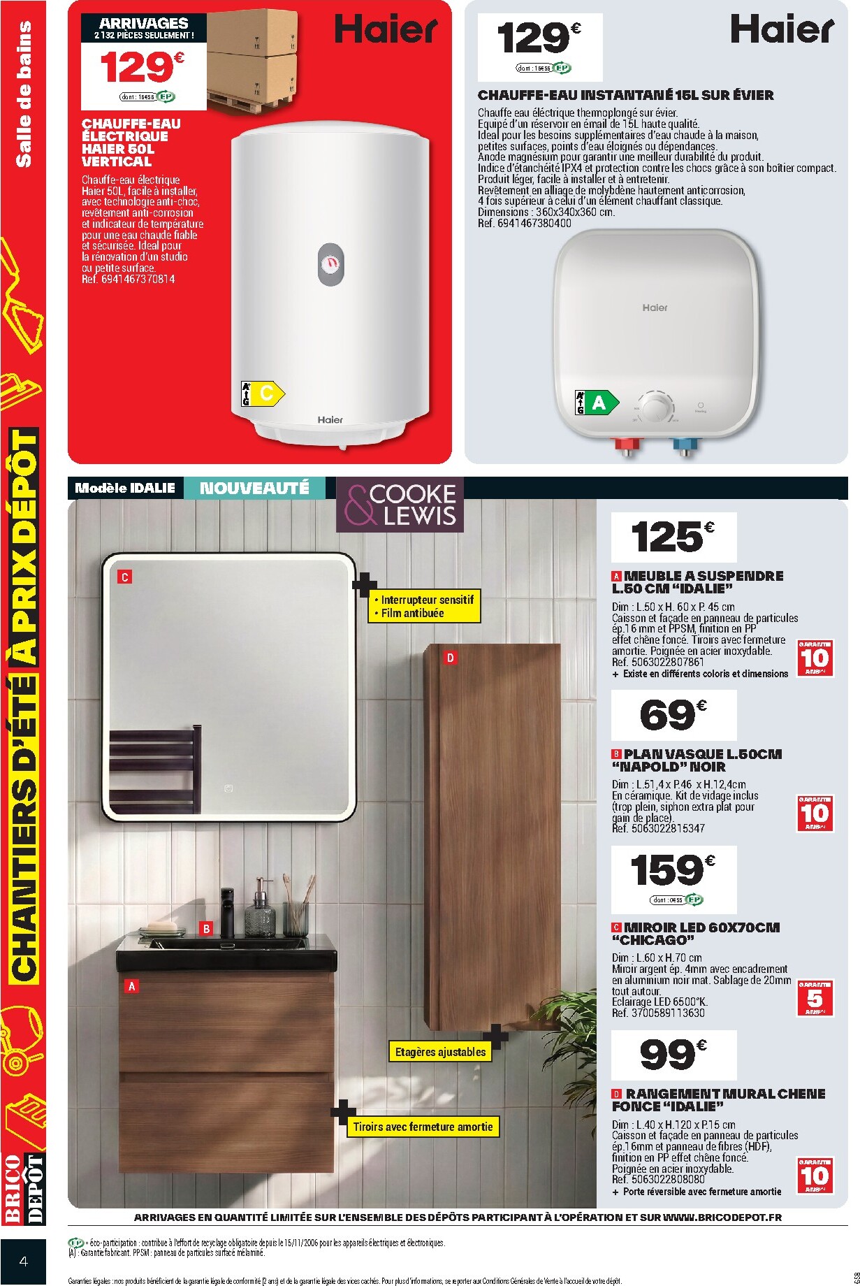 brico-depot - Current Brico Dépôt leaflet valid from du vendredi 17/07/2026 to de jeudi 30/07/2026 - page: 4