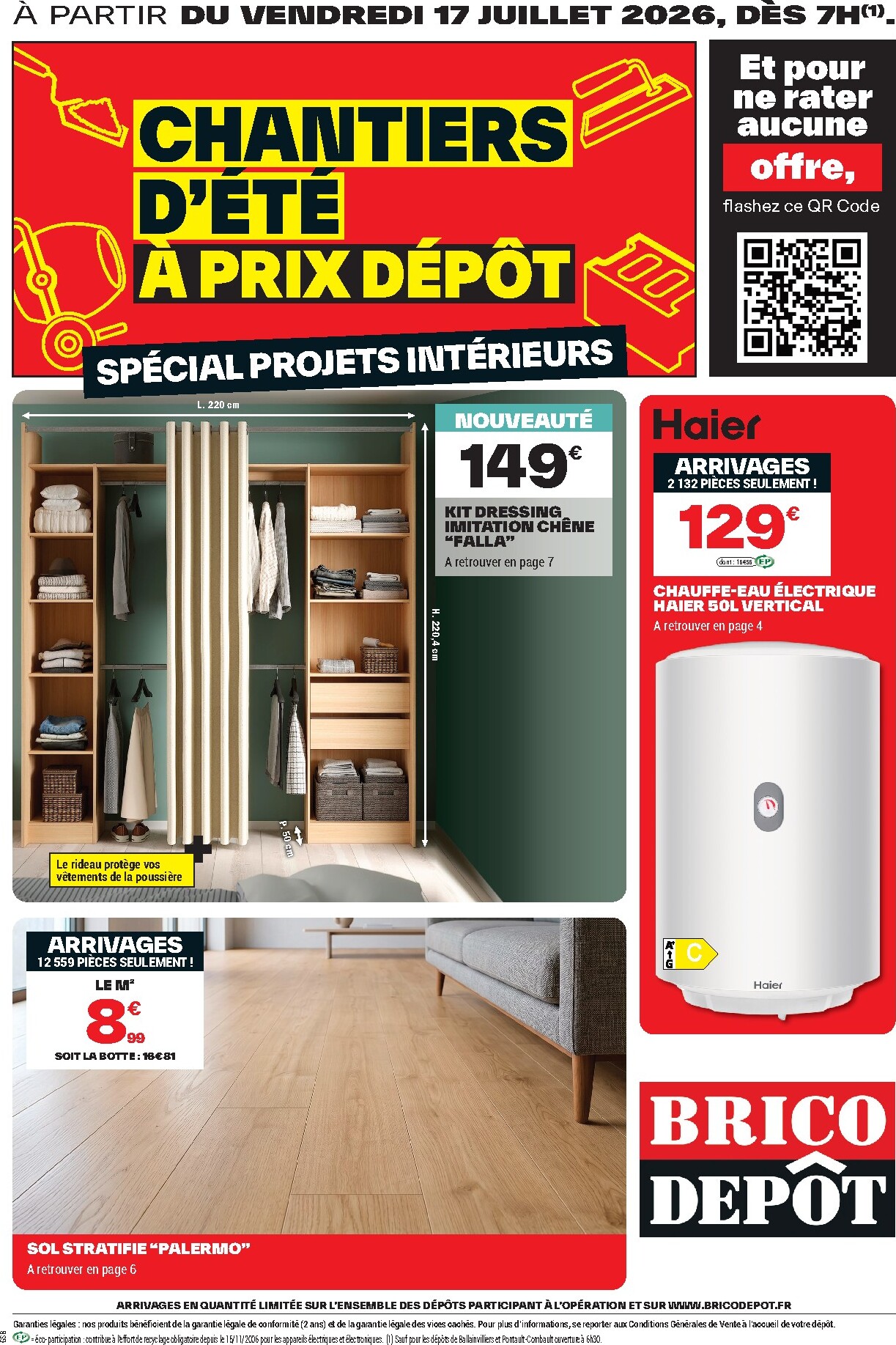 brico-depot - Current Brico Dépôt leaflet valid from du vendredi 17/07/2026 to de jeudi 30/07/2026