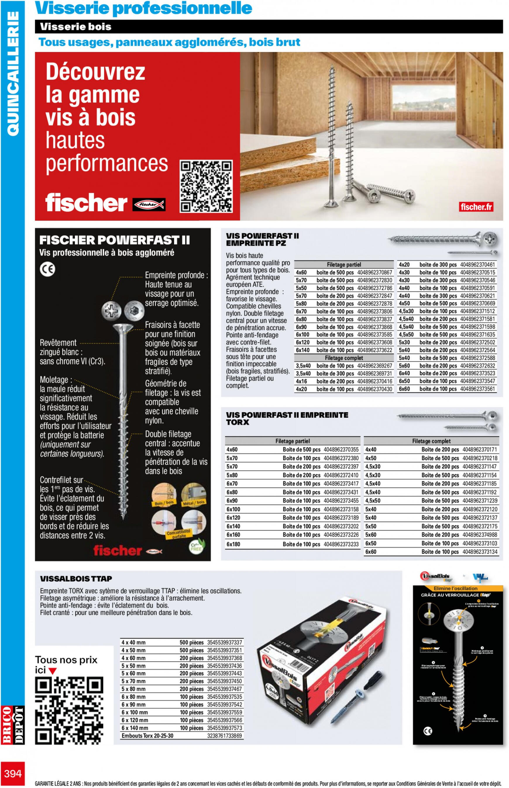 brico-depot - Prospectus Brico Depot - L'Officiel du bricolage 2024 actuel 12.04. - 31.12. - page: 394 brico-depot - Prospectus Brico Depot - L'Officiel du bricolage 2024 actuel 12.04. - 31.12. - page: 394