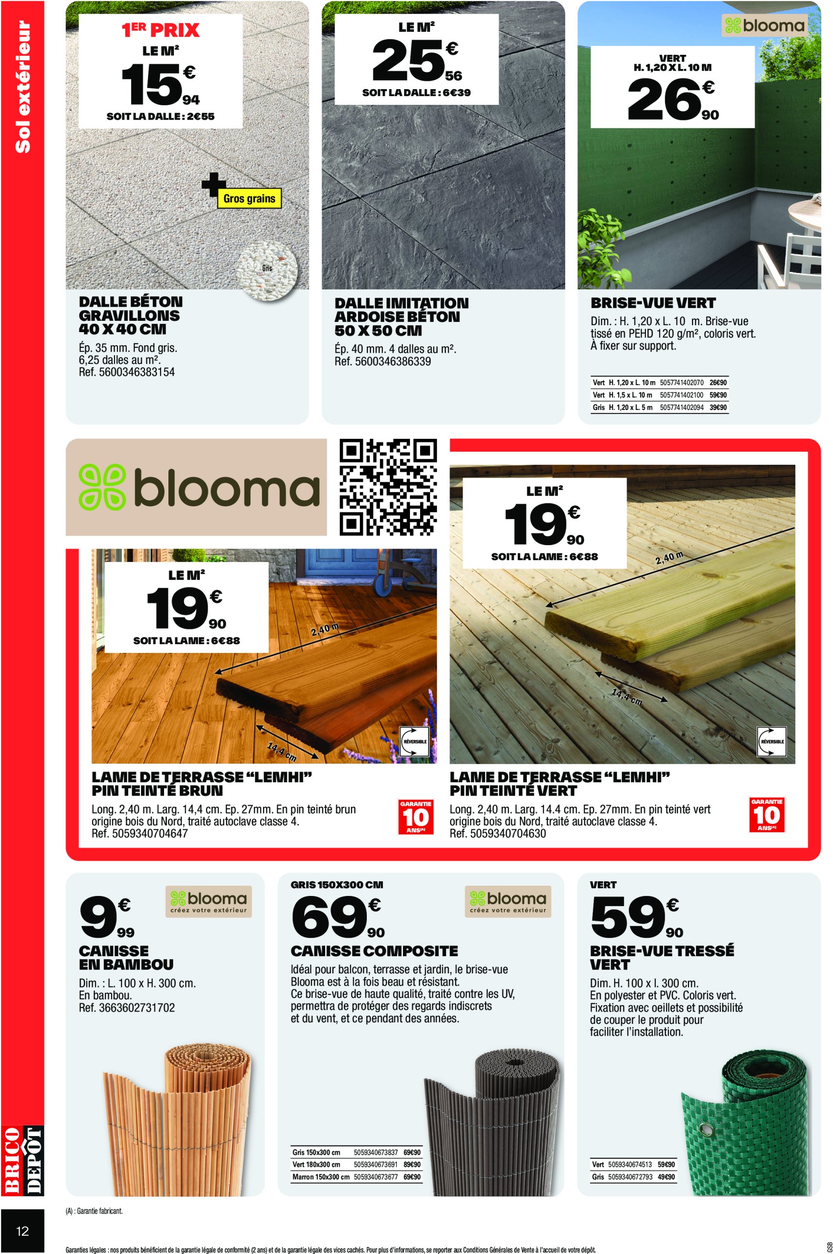 brico-depot - Catalogue Brico Dépôt - Spécial Construction valable dès 23/05 - 05/06 - page: 12