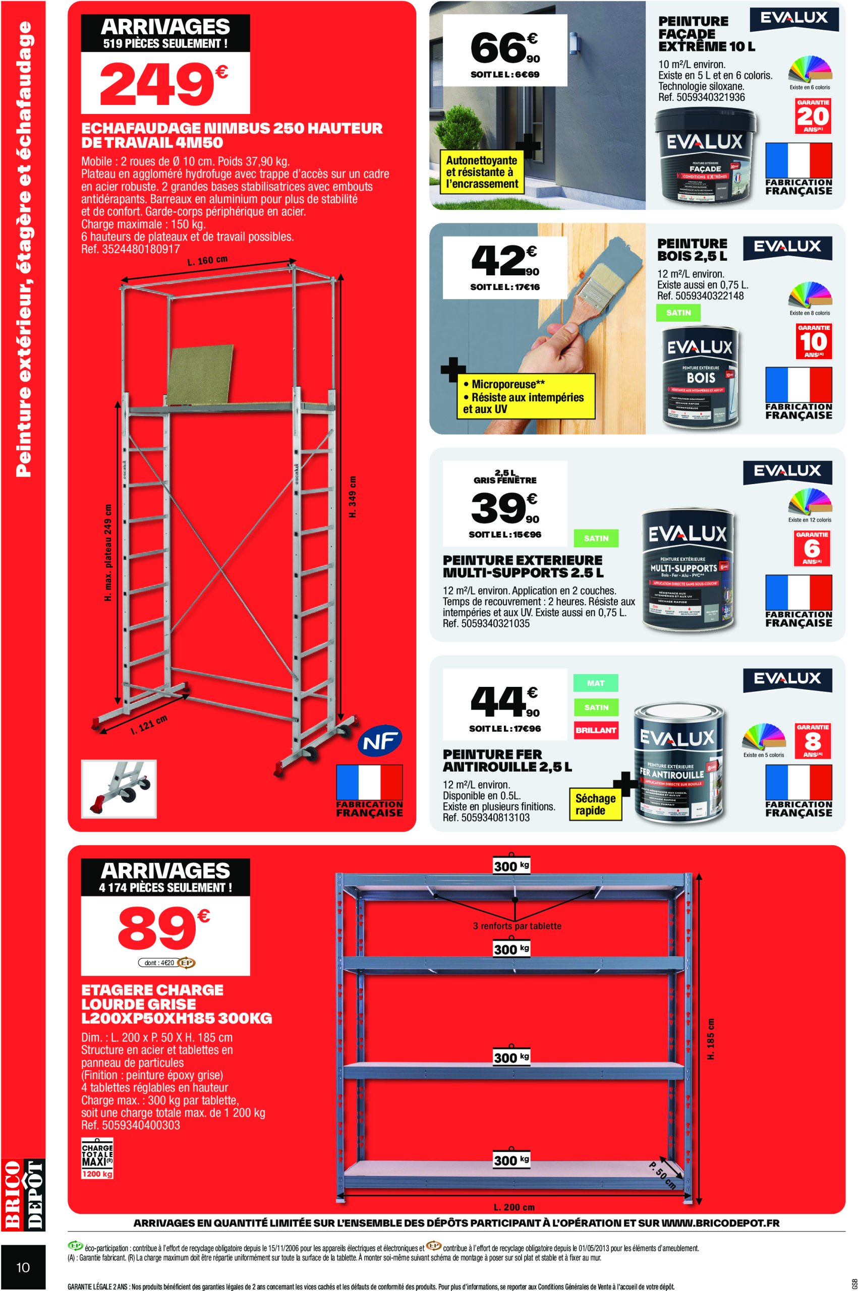 brico-depot - Catalogue Brico Dépôt - Spécial Construction valable dès 23/05 - 05/06 - page: 10