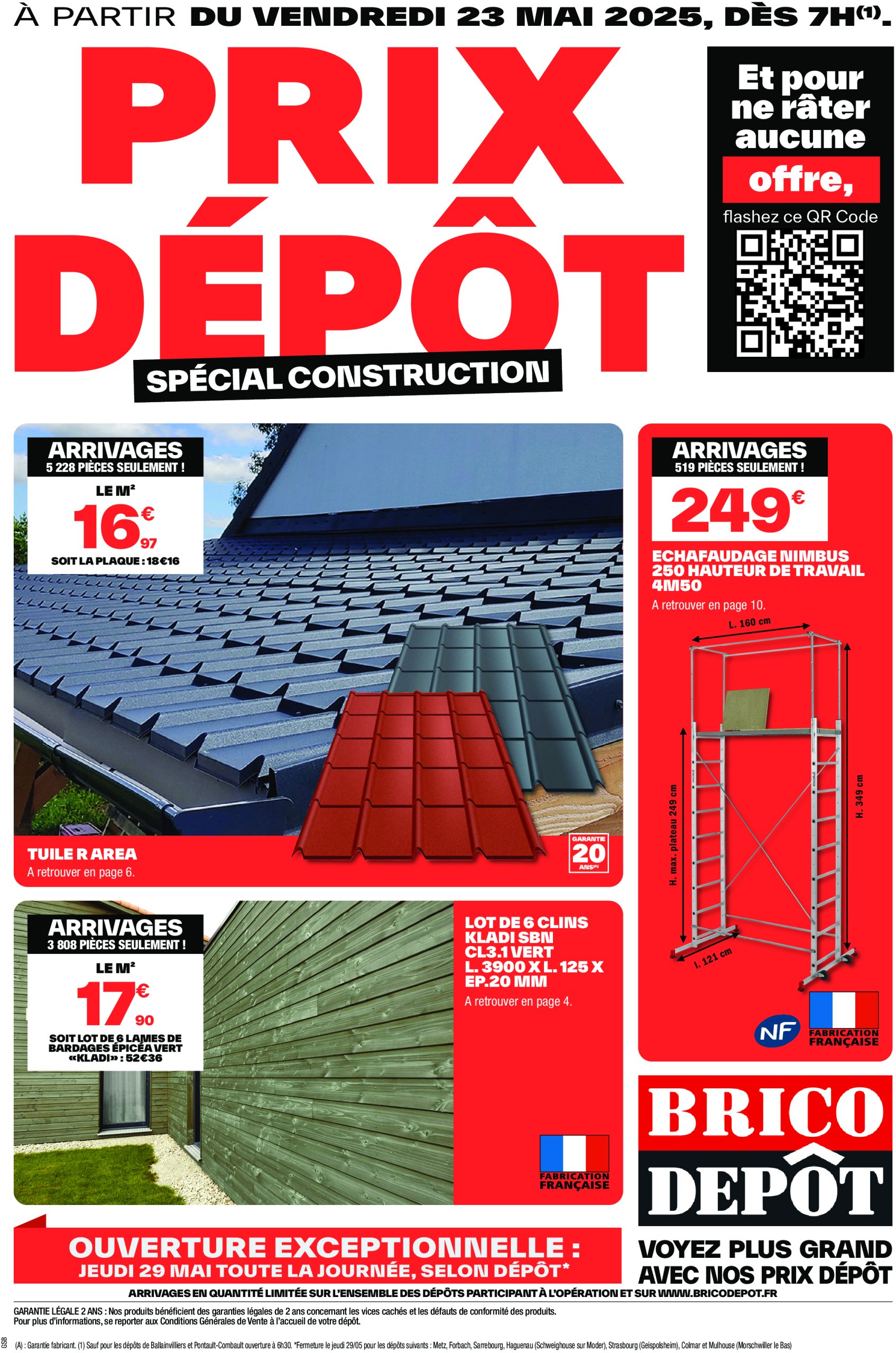 brico-depot - Catalogue Brico Dépôt - Spécial Construction valable dès 23/05 - 05/06