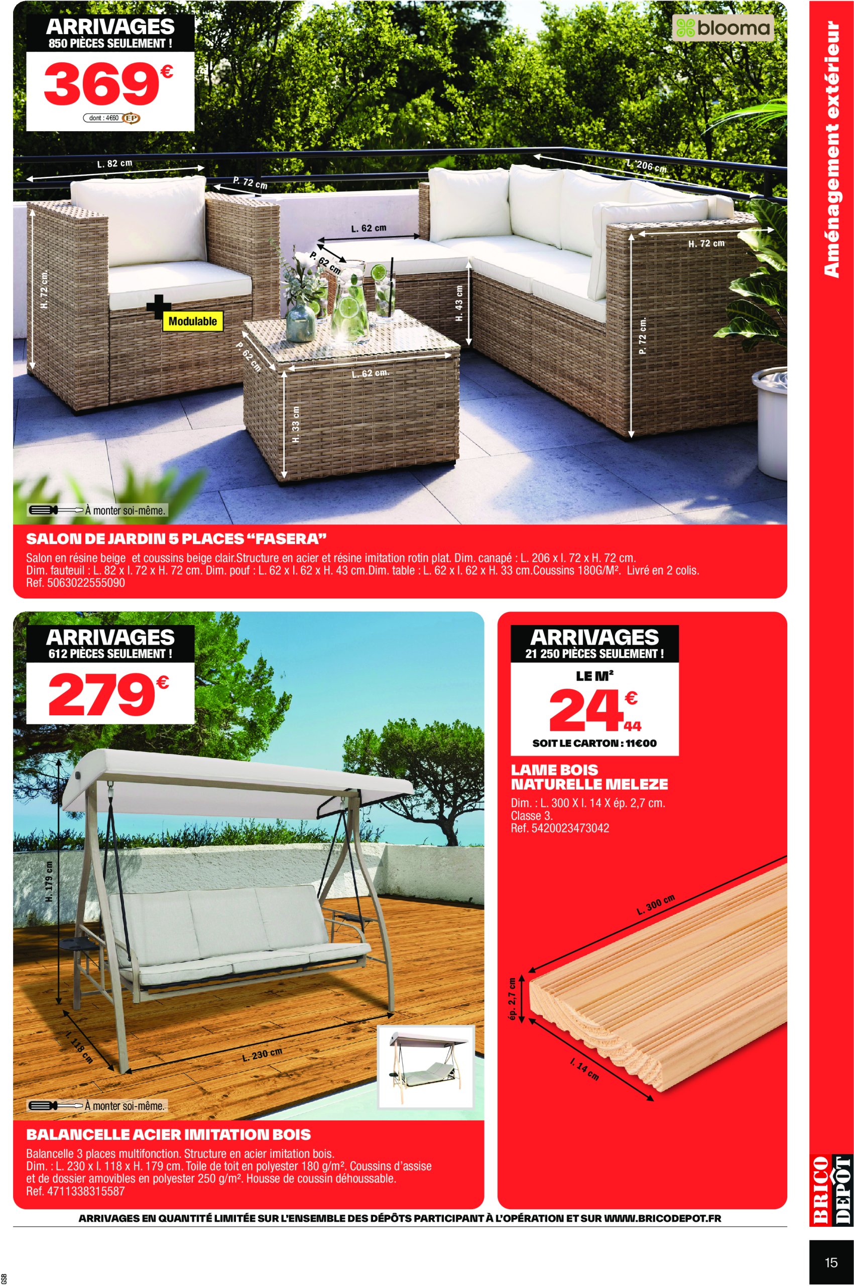 brico-depot - Catalogue Brico Dépôt - Spécial Construction valable dès 23/05 - 05/06 - page: 15