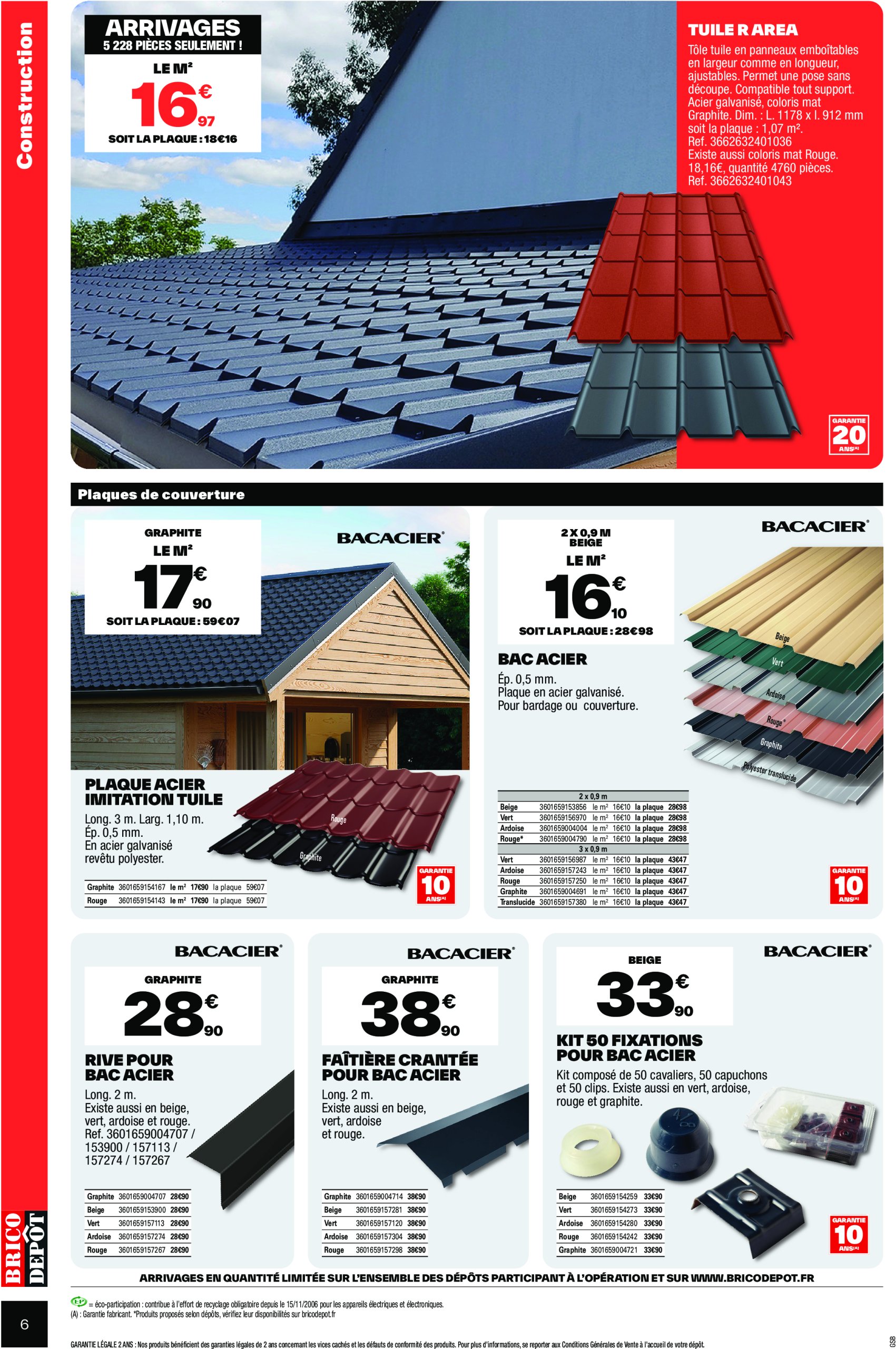 brico-depot - Catalogue Brico Dépôt - Spécial Construction valable dès 23/05 - 05/06 - page: 6
