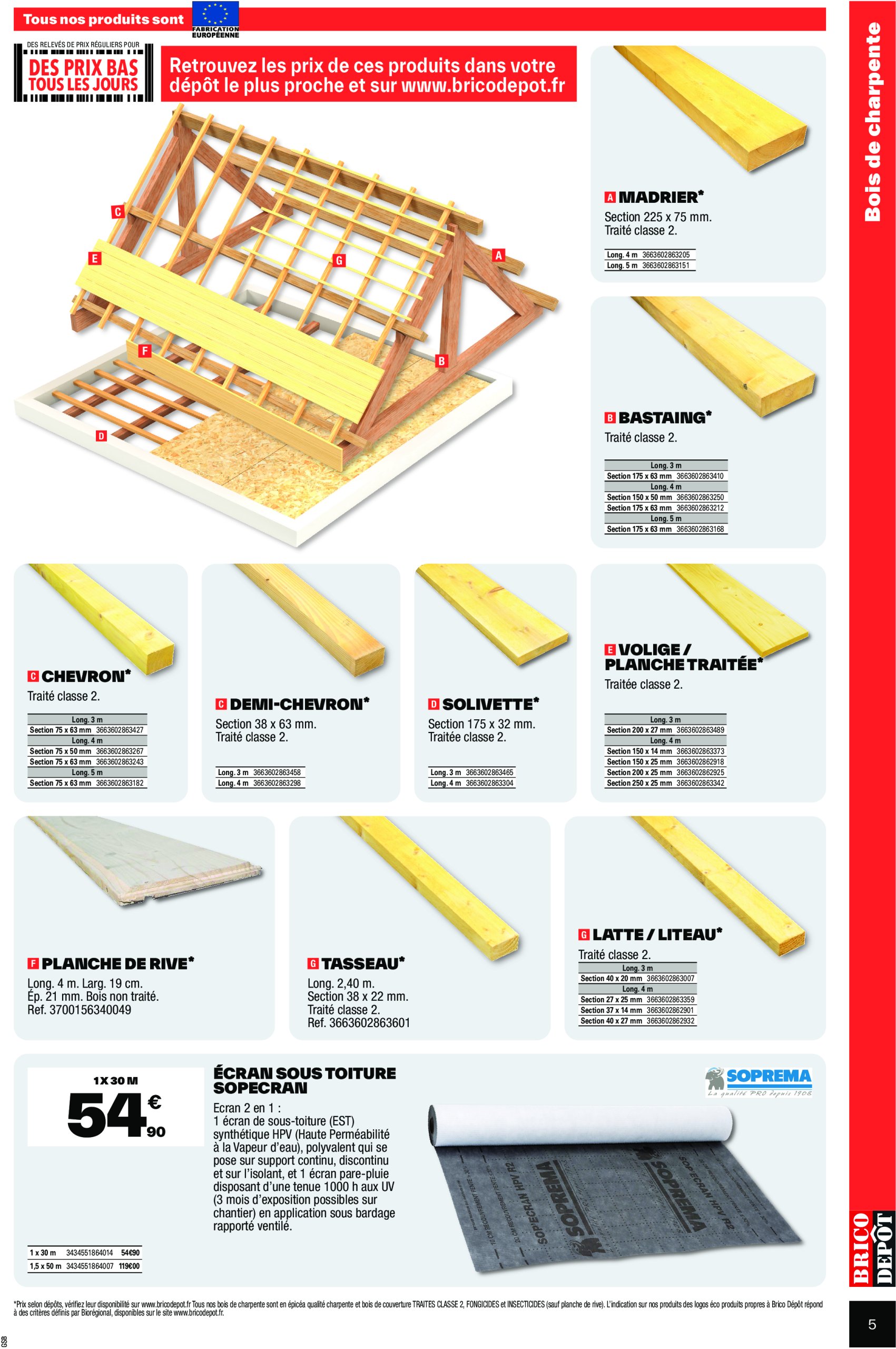 brico-depot - Catalogue Brico Dépôt - Spécial Construction valable dès 23/05 - 05/06 - page: 5