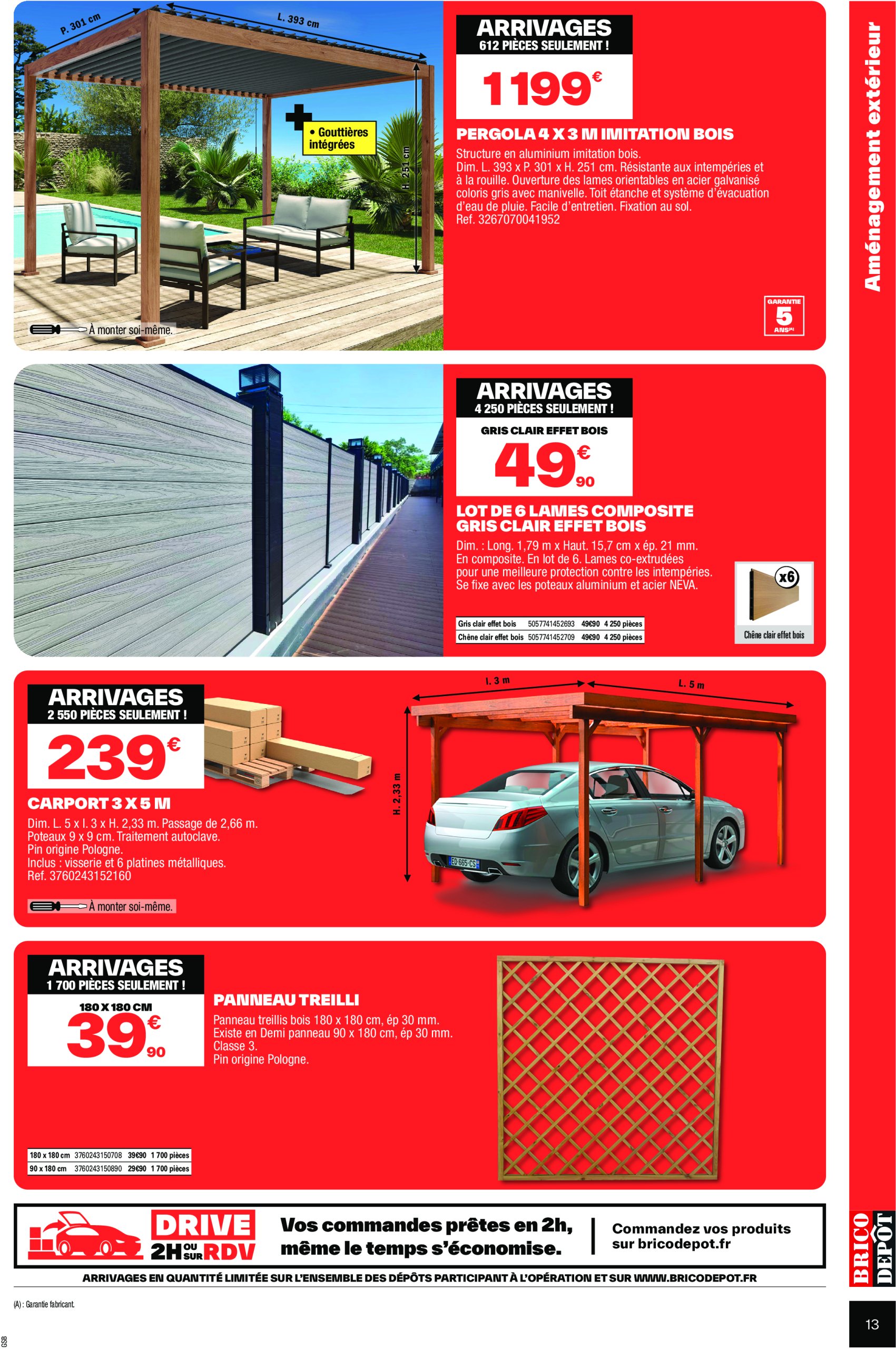 brico-depot - Catalogue Brico Dépôt valable du 06/06 au 19/06 - page: 13