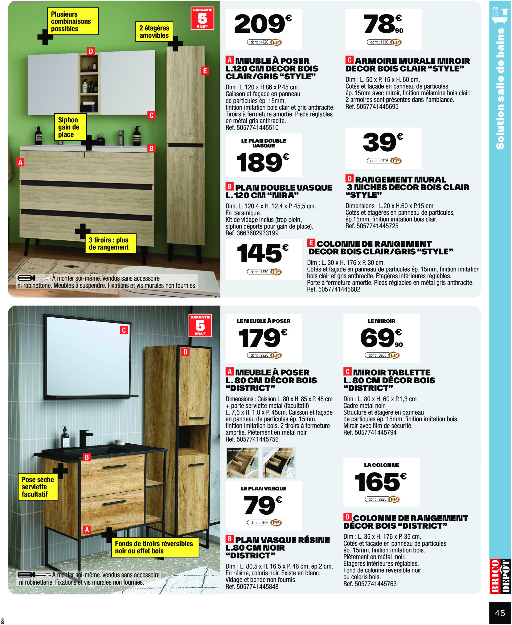 brico-depot - Catalogue Brico Dépôt valable du 20/06 au 03/07 - page: 45