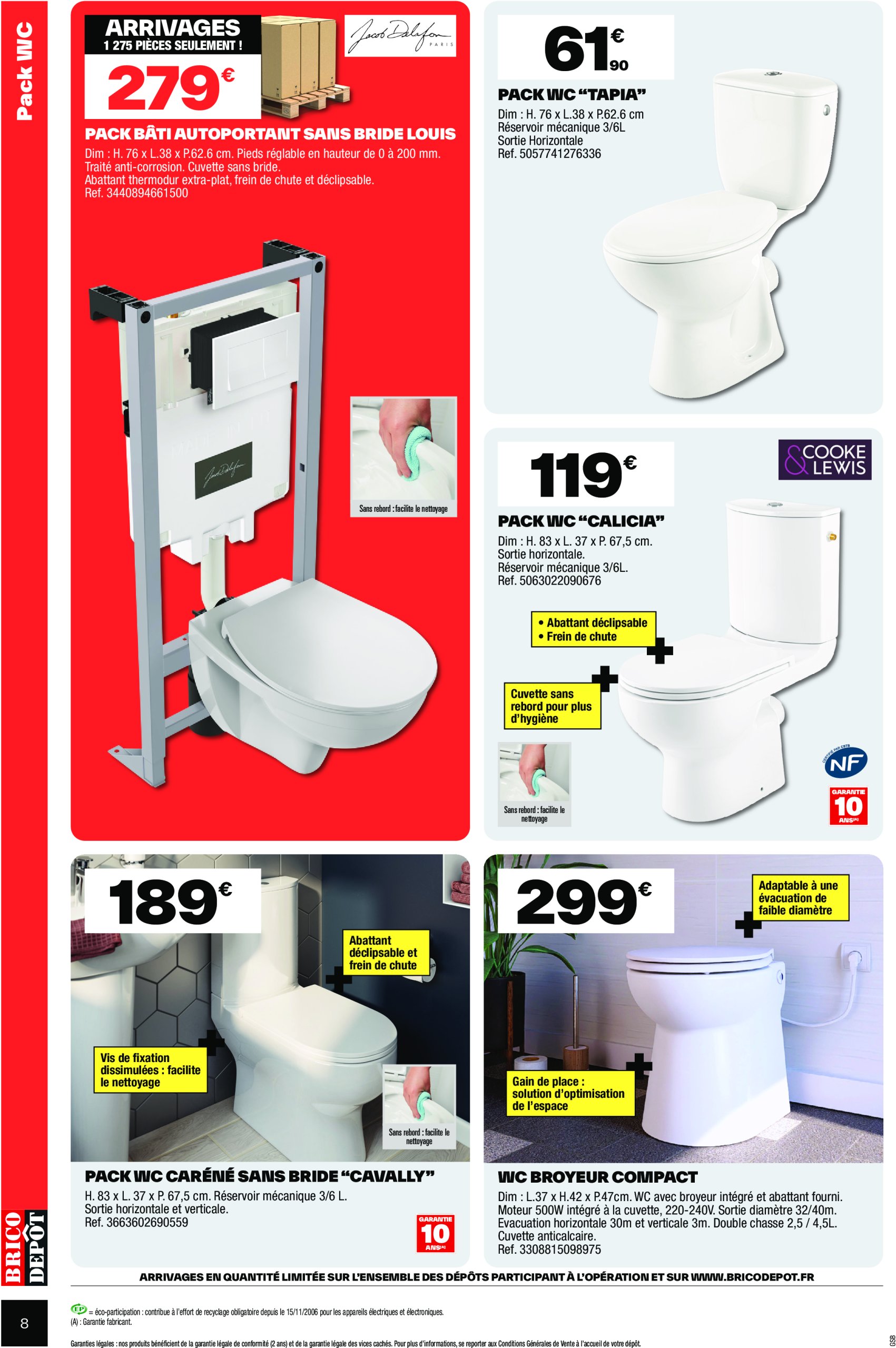 brico-depot - Catalogue Brico Dépôt valable du 18/07 au 07/08 - page: 8