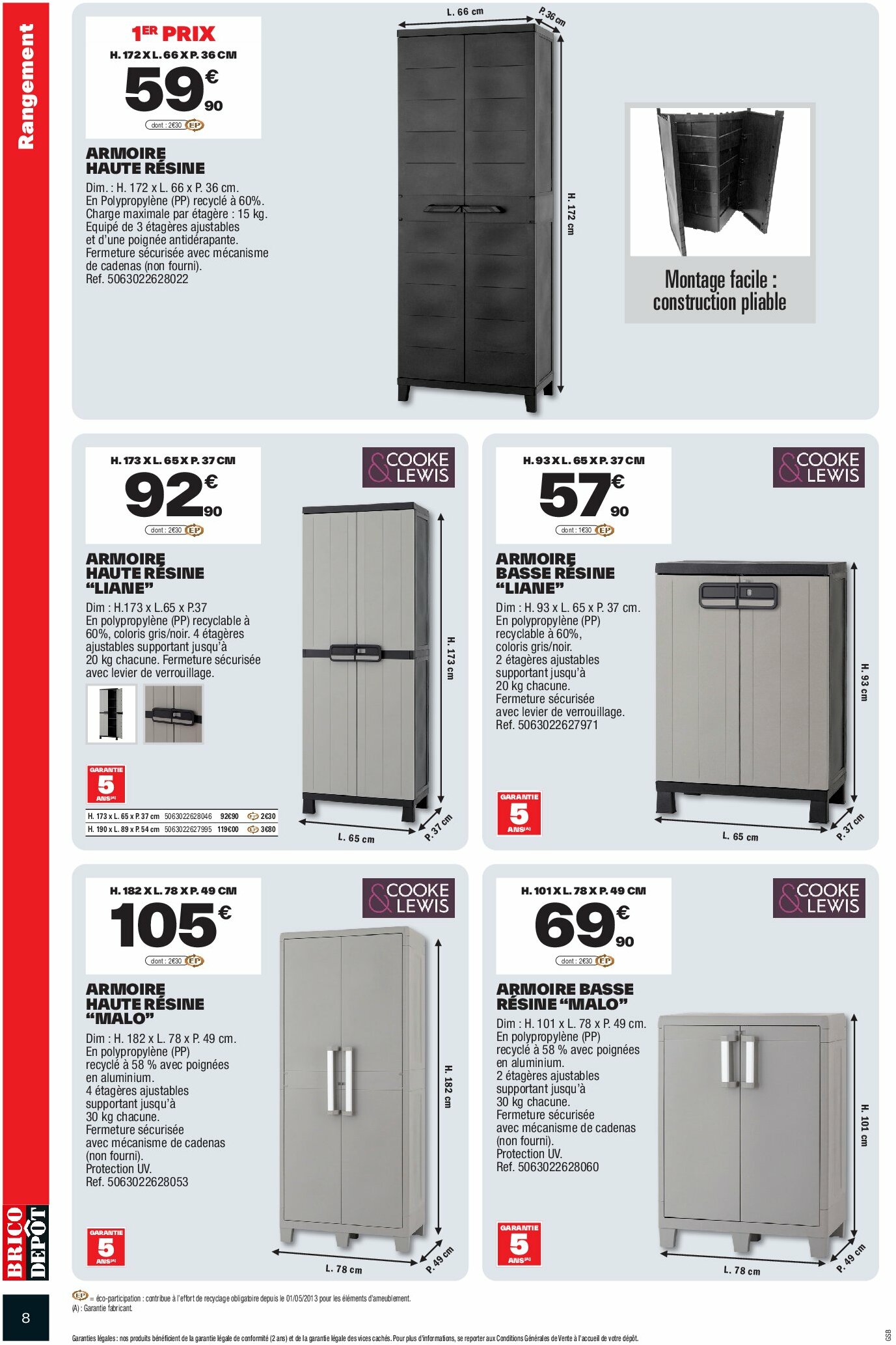brico-depot - Catalogue Brico Dépôt valable du 22/08 au 04/09 - page: 8