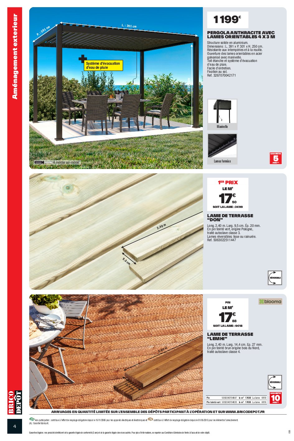 brico-depot - Catalogue Brico Dépôt valable du 12/09 au 25/09 - page: 4