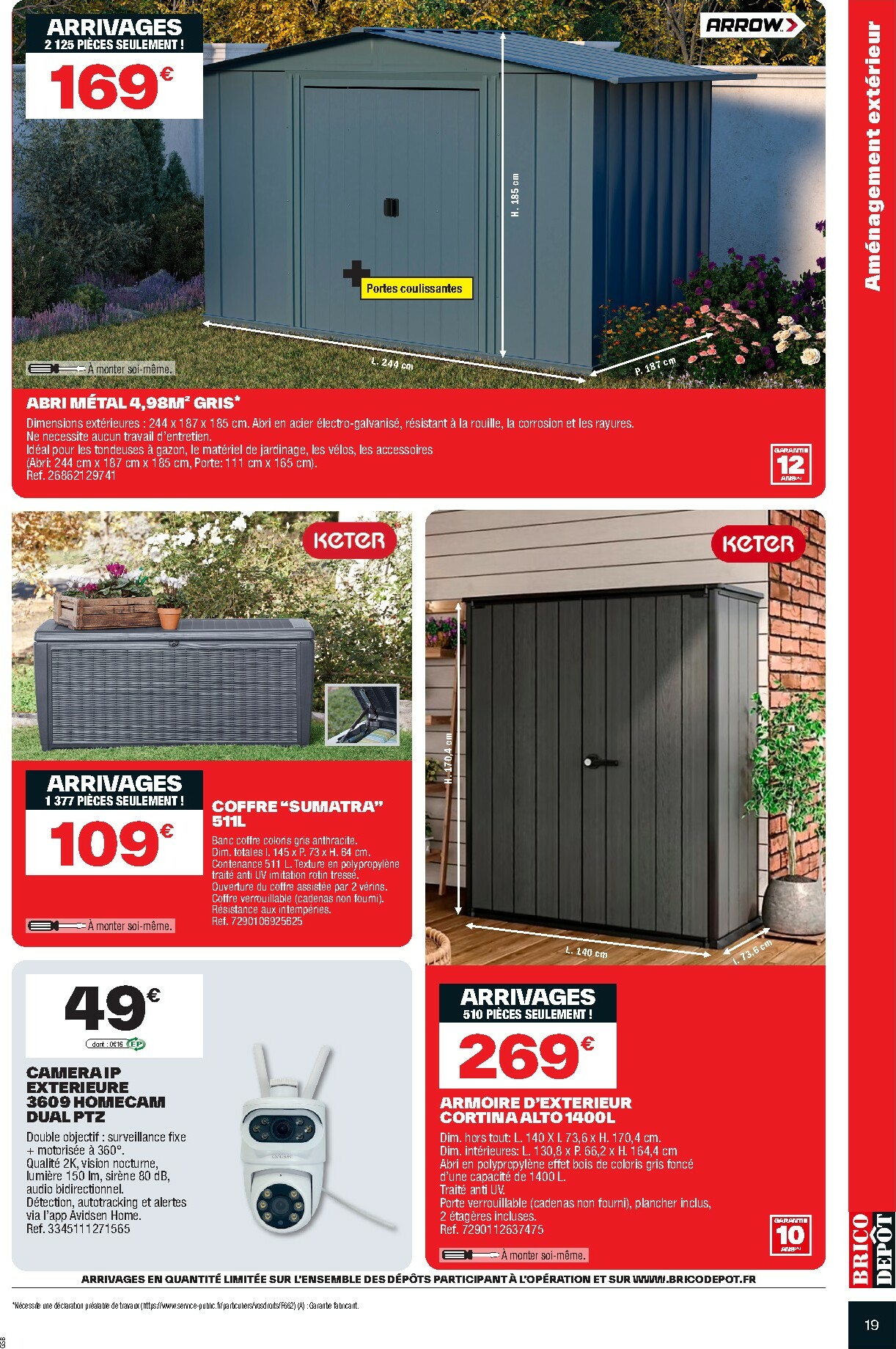 brico-depot - Catalogue Brico Dépôt valable du 26/09 au 09/10 - page: 19